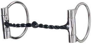 Weaver Snaffle Offset Dee Twisted Wire Sweet Iron Mouth