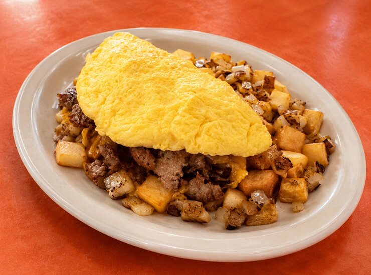 Goody Goody Signature custom fluffy egg omelet platters