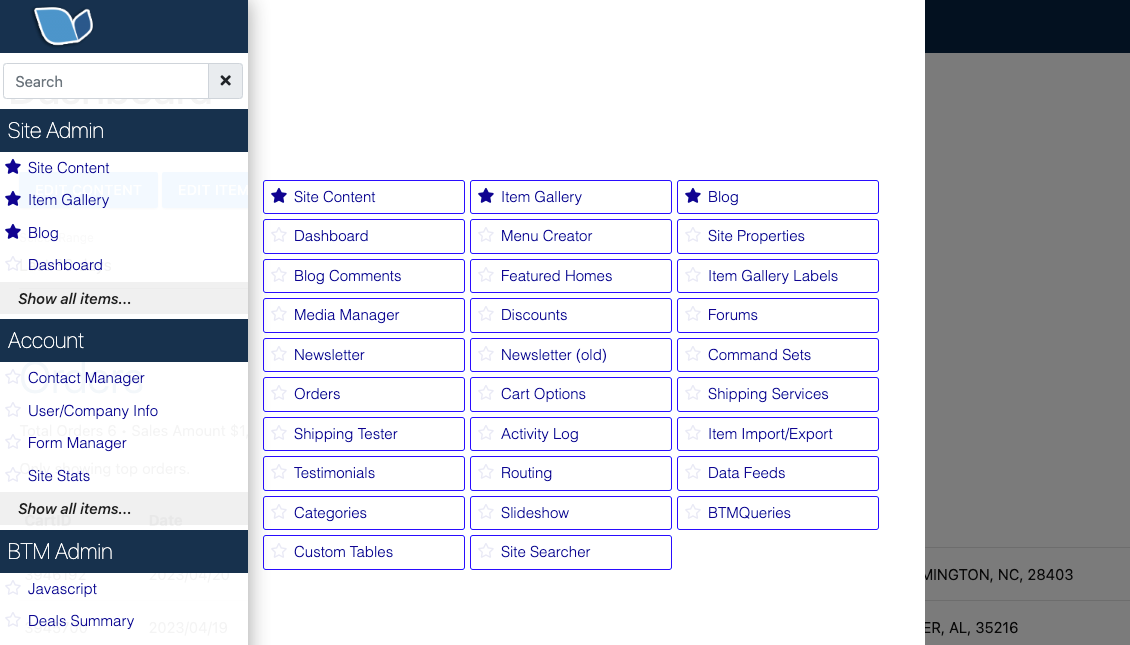 New BlueTone Media Admin Screenshot 2