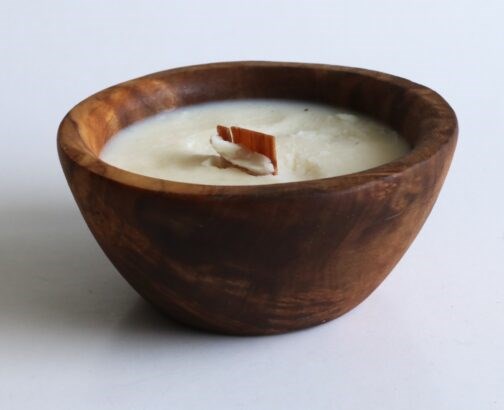 Soy Scented Olive Wood Candle