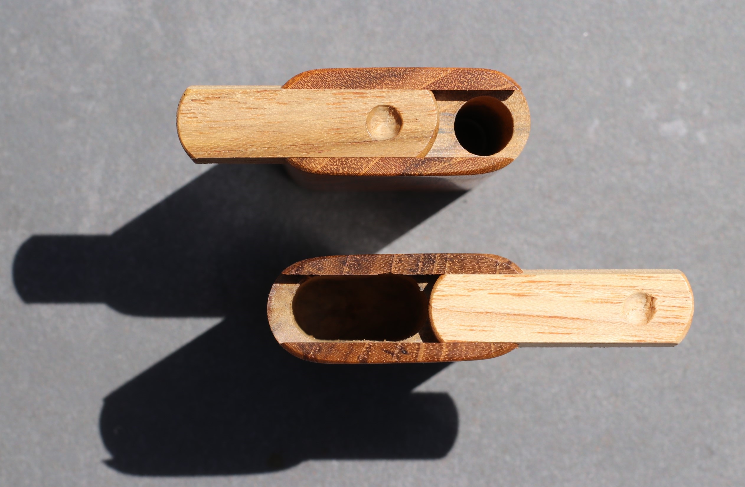 One of a Kind Teak Wood Dugout & One Hitter