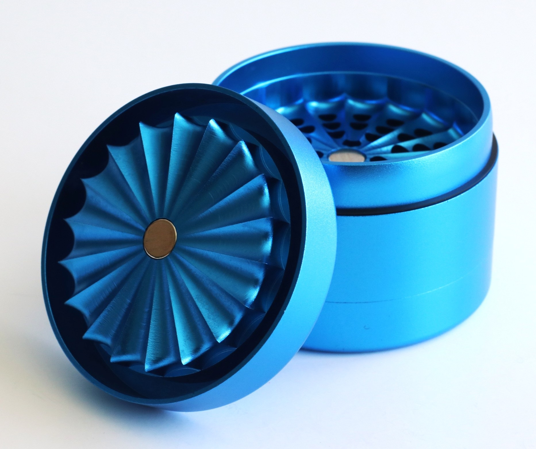 60mm PRO 420 Apollo Grinder-State of the Art Herb Crusher-Blue