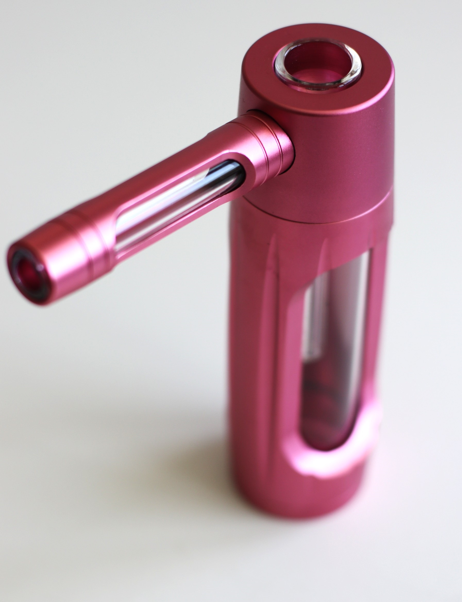 PRO420 Glass & Aluminum 6? Bubbler-Water Pipe-Easy to Clean-Perfect Small Bubbler