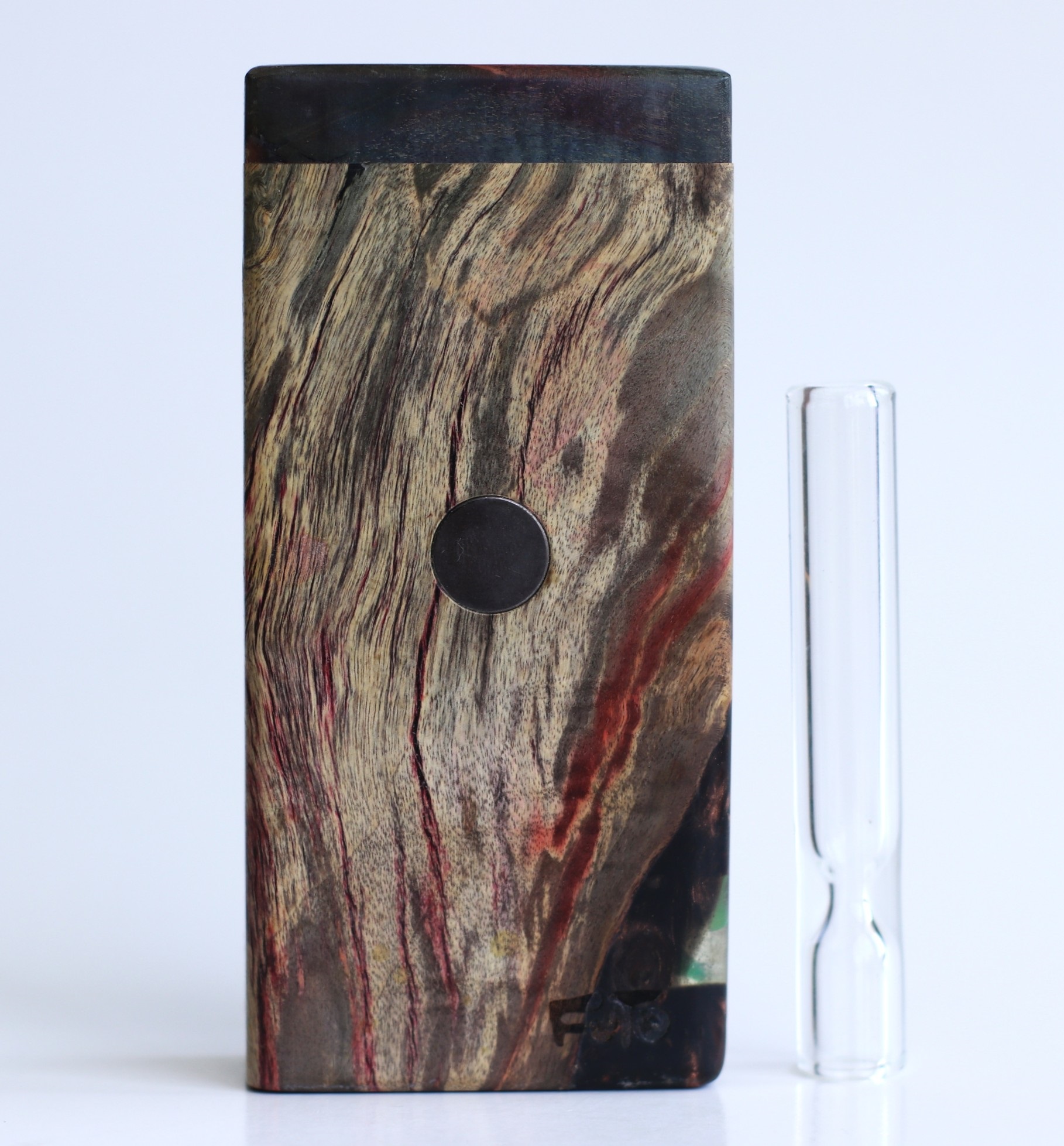 Galaxy Burl Futo Stash Box- Out of this World Wood Dugout- 4" Burled Wood- Best Quality