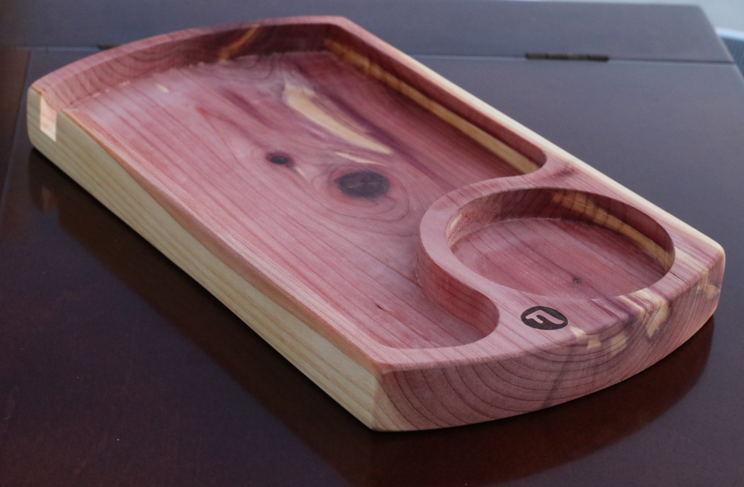 Futo Cedar Wood Rolling Tray-Classic Handcrafted Old School