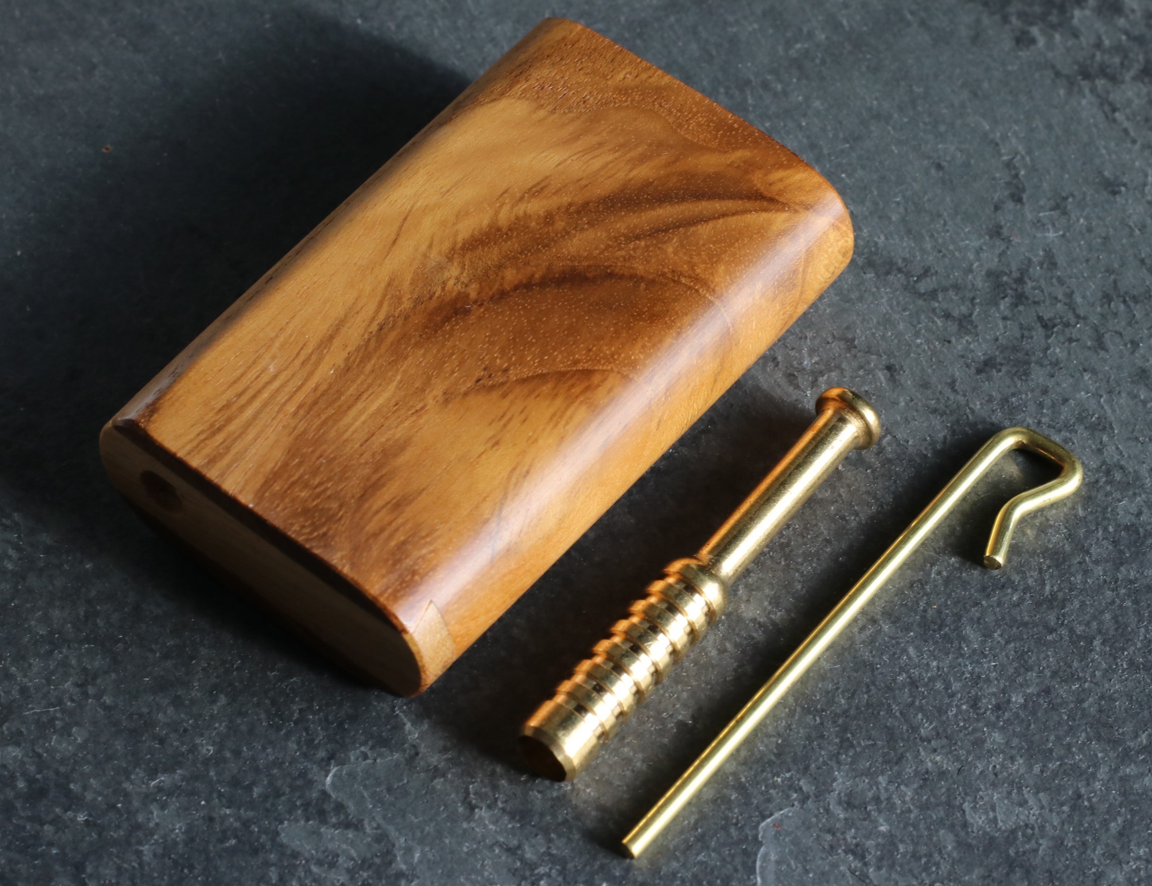 One of a Kind Teak Wood Dugout & One Hitter