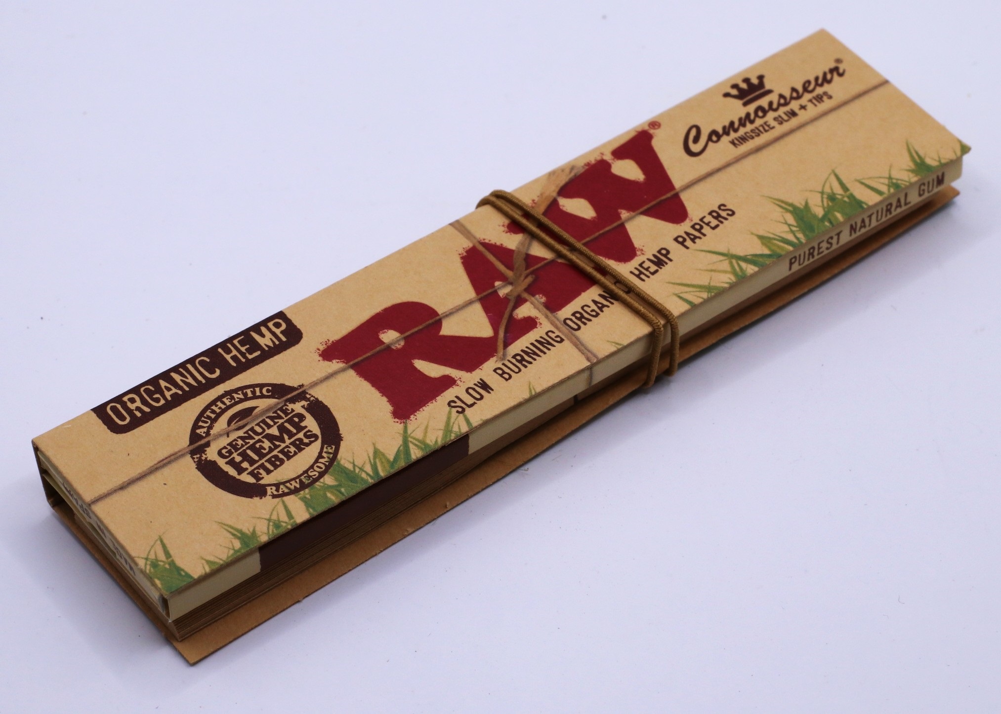 RAW Organic Hemp Connoisseur Rolling Papers-King Size Slim-32 Leaf Pack - 30