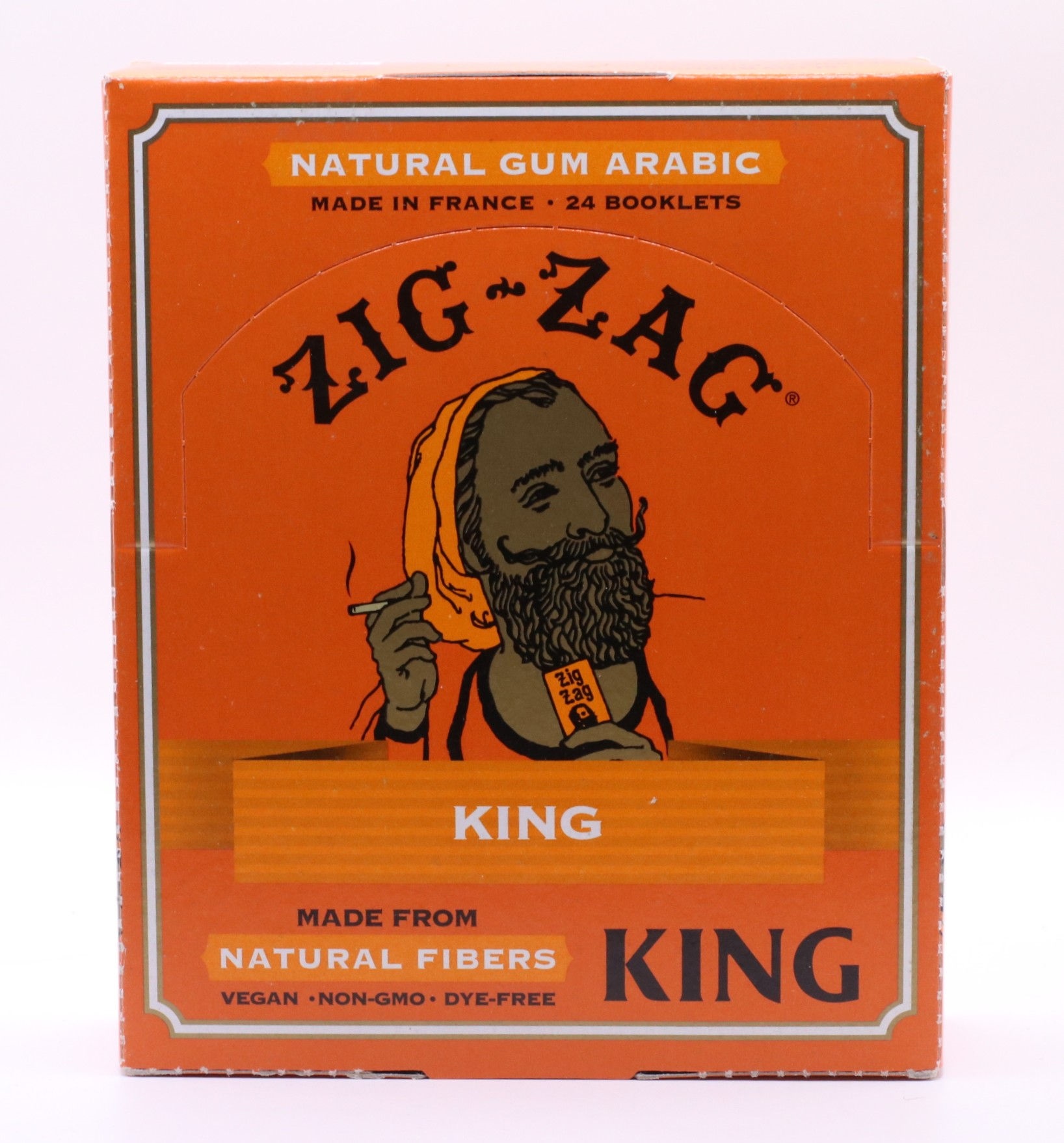 Zig Zag King Rolling Papers-32 Leaf Pack-Natural Gum Arabic - 20