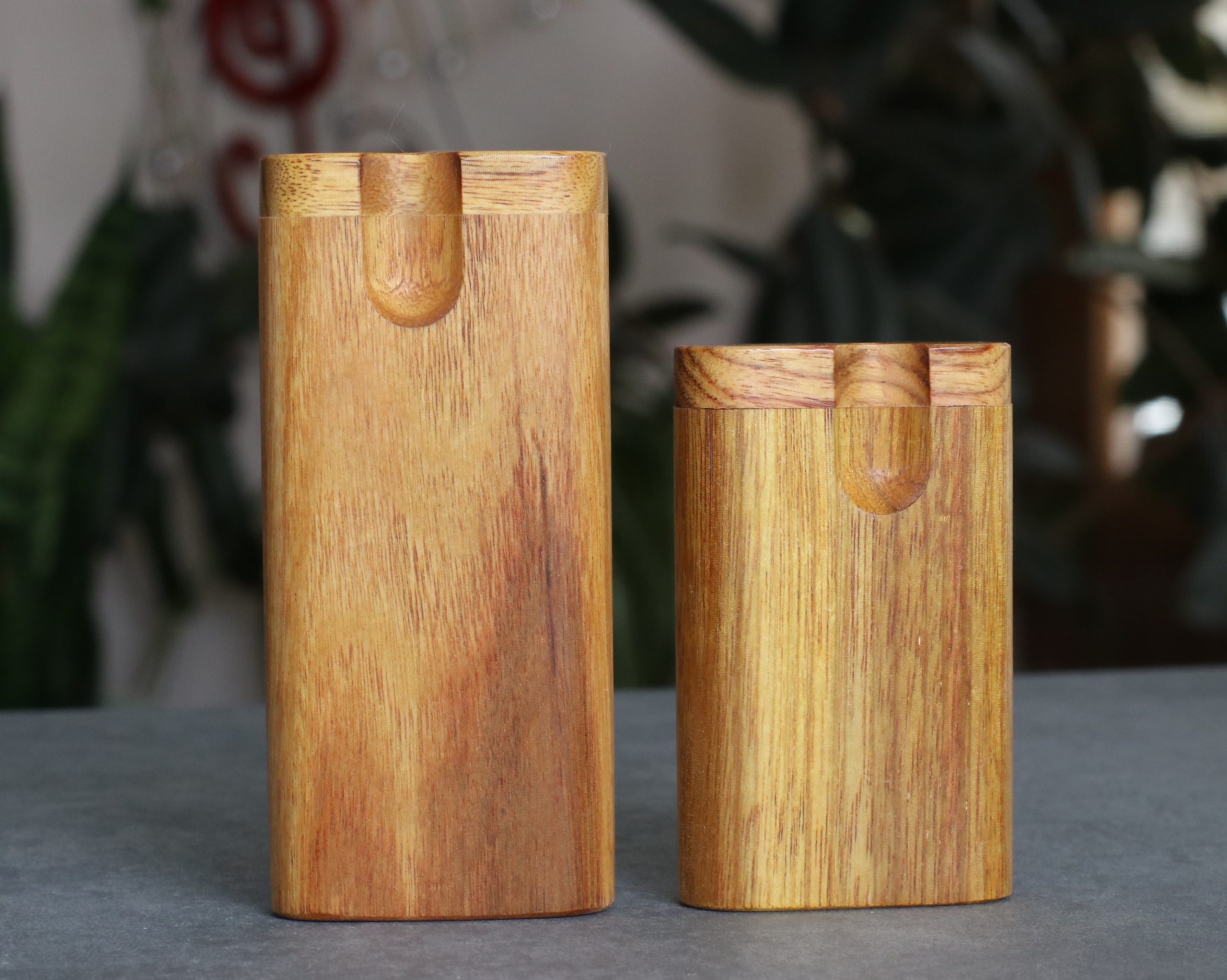 3" & 4" Mahogany Dugouts- Swivel Lid- One Hitter Pipe included - 3' & 4' Mahogany Dugouts- Swivel Lid- One Hitter Pipe included