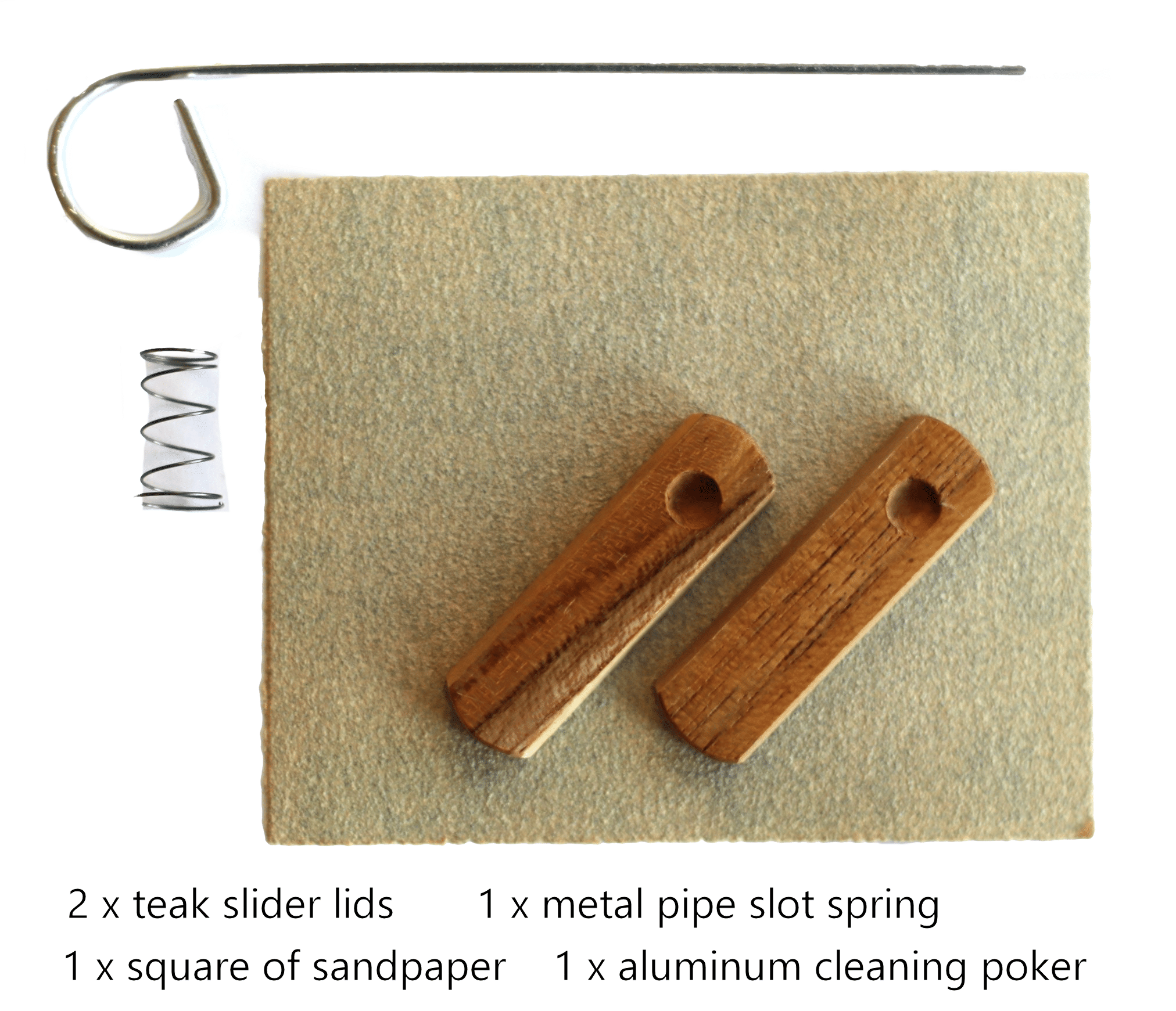 Dugout Replacement Kit- Poker, Slider Lids, Spring, Sandpaper