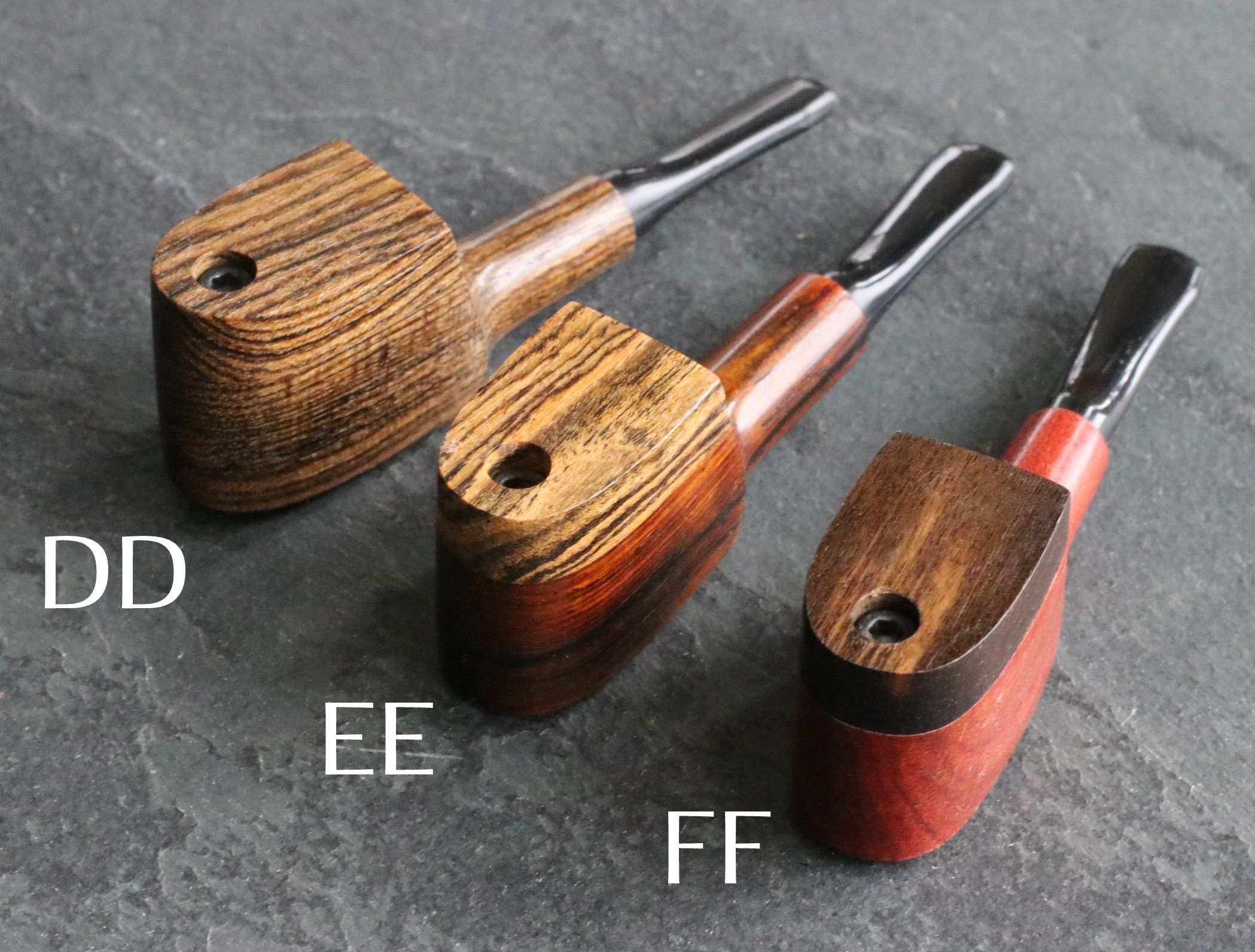 3.25" Handcrafted Exotic Wood Pipe with Swivel Lid-MUPCAP- American Made Pipe - Exotic Wood Pipe