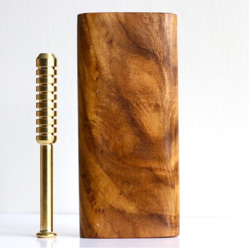 Exotic Wood Dugout-One Hitter Pipes & Poker- The Ultimate Dugout Gift-Old School Classy Smoker's Kit - Handcrafted Wood Dugouts by PRO 420