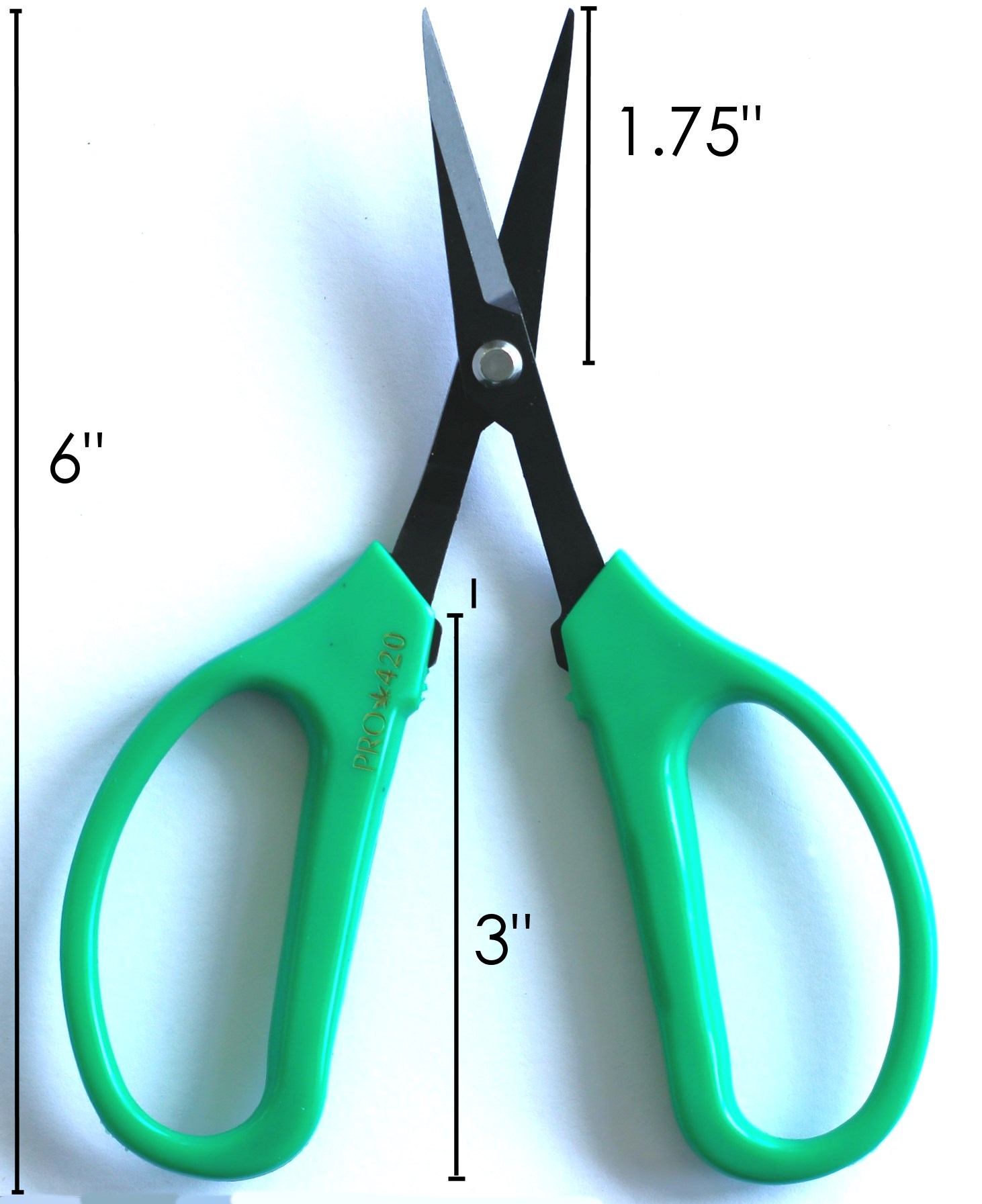 PRO 420 Scissors - 6 Pack of Classic Bonsai Professional Trimming Scissors for Cannabis - Marijuana Trim Scissors