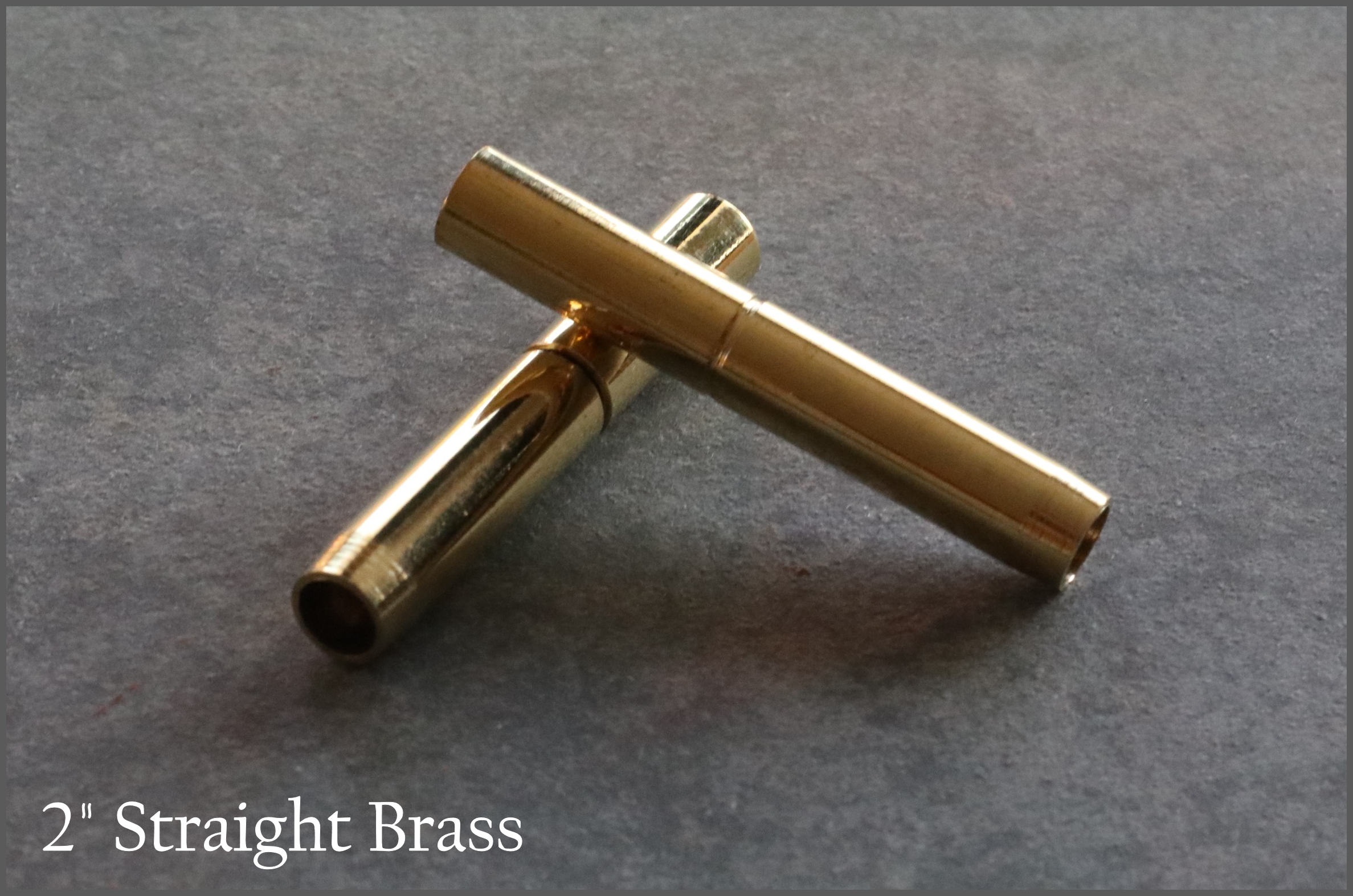 2" Straight Brass One Hitter Pipes