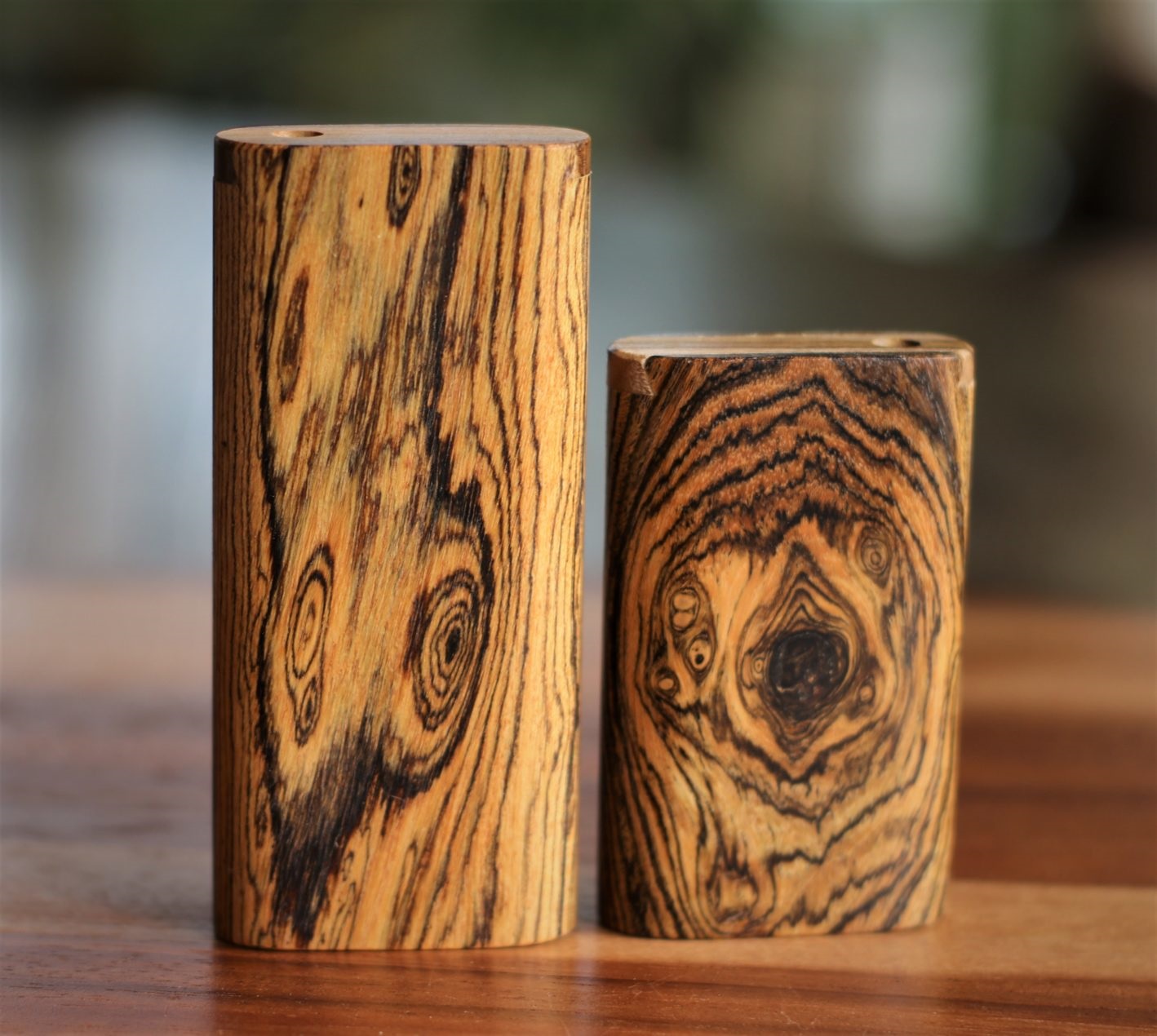 Bocote Wood Slider Lid Dugouts with Quality One Hitter Pipes