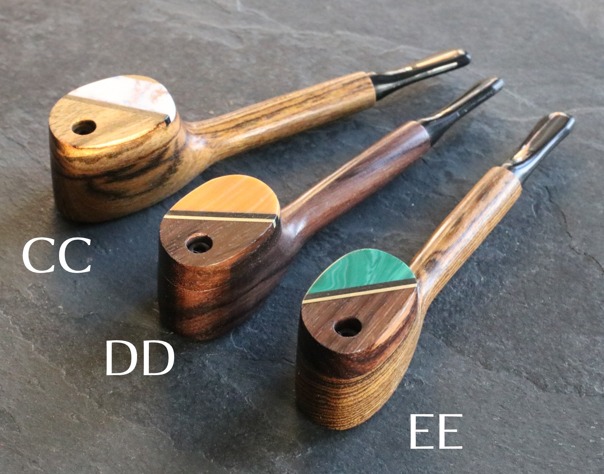 4.5" Swivel Lid Wood Pipe-G9 EXECUTIVE-Handcrafted American Pipe - Exotic Wood Swivel Lid Pipes