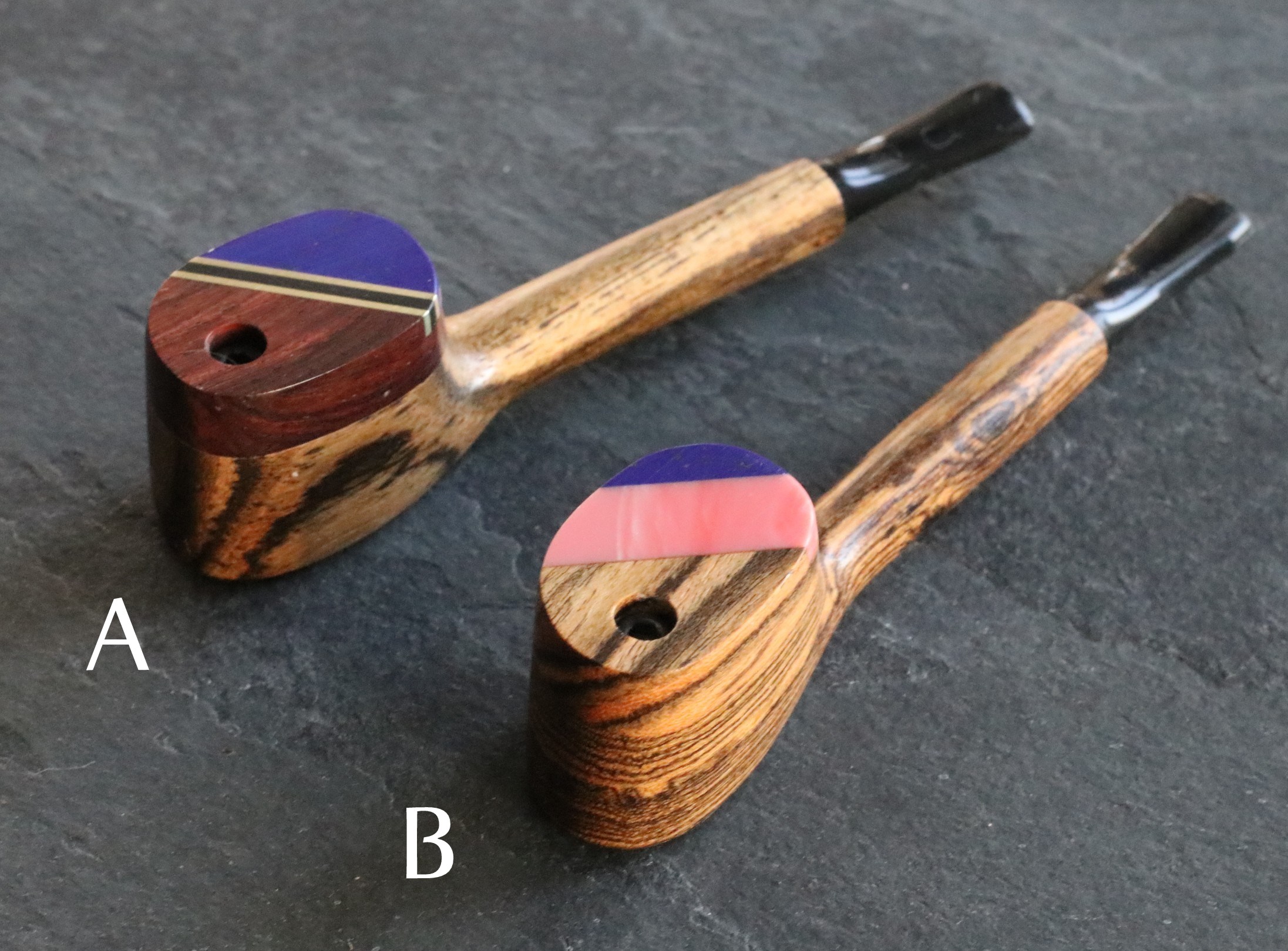 4.5" Swivel Lid Wood Pipe-G9 EXECUTIVE-Handcrafted American Pipe - Exotic Wood Swivel Lid Pipes
