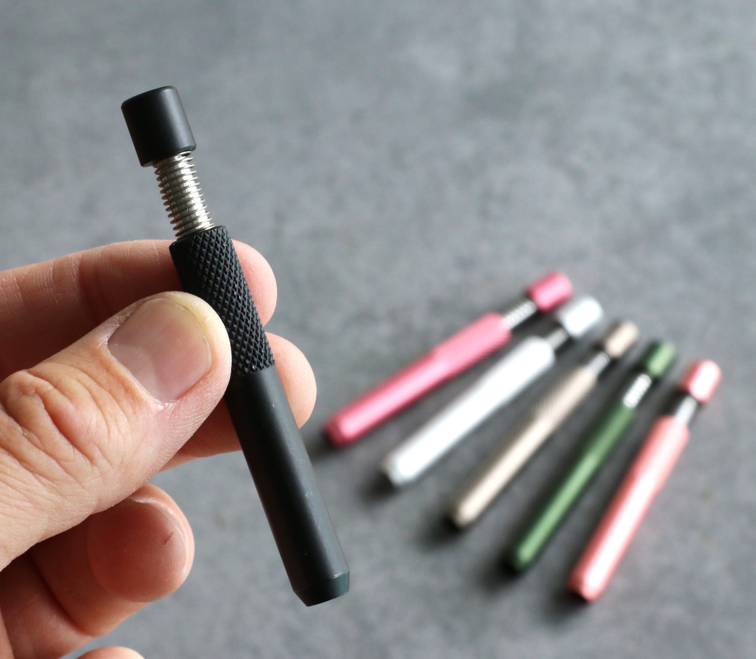 3" Self Eject One Hitter Pipe-Spring Loaded Cleaning System-Zero Ash - Diamond Wood Dugouts