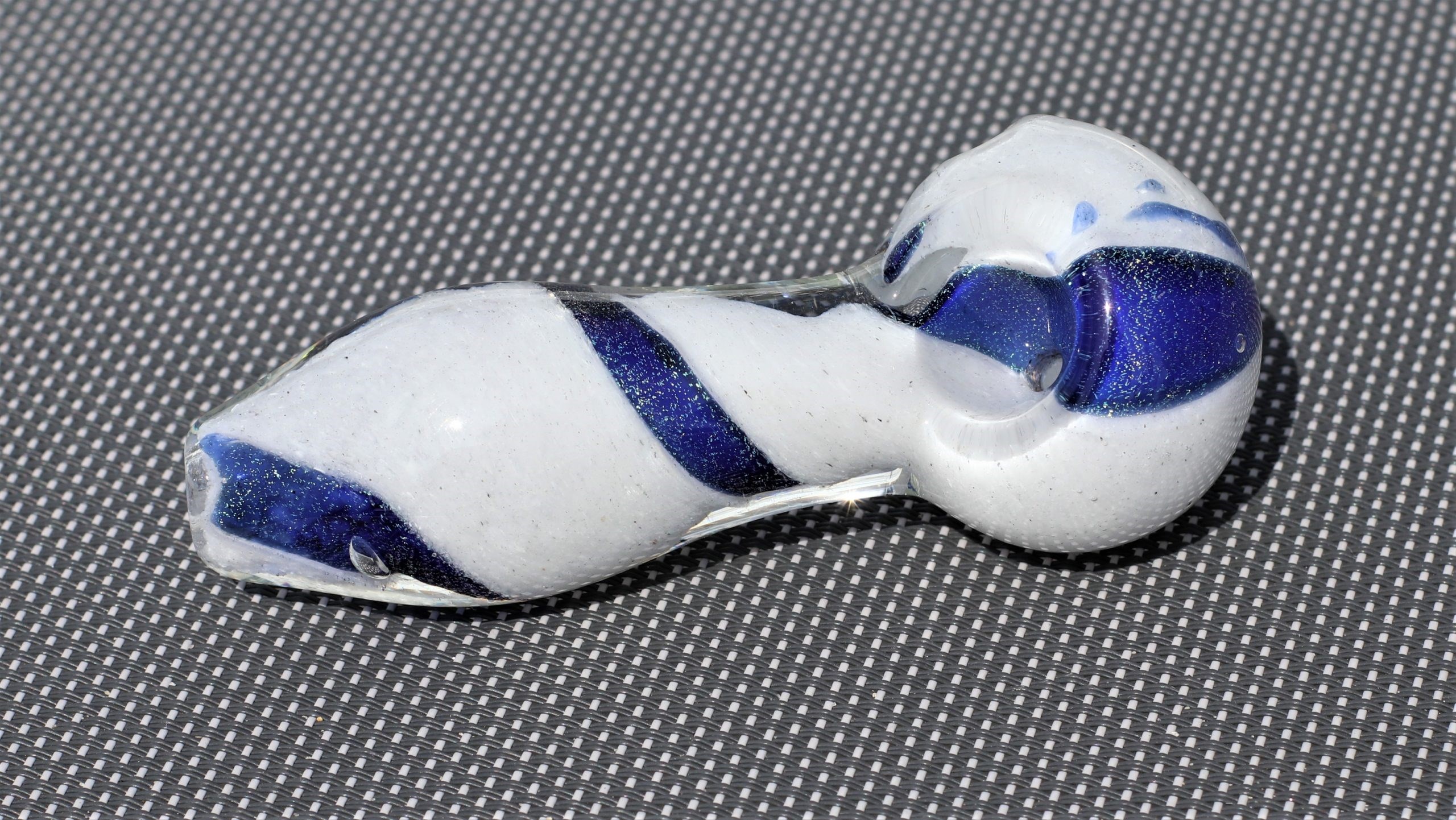 4" Glass Spoon Pipe- Spoon Bowl- Snow White- Quality handblown American Glass - Glass Spoon Pipe by PRO 420