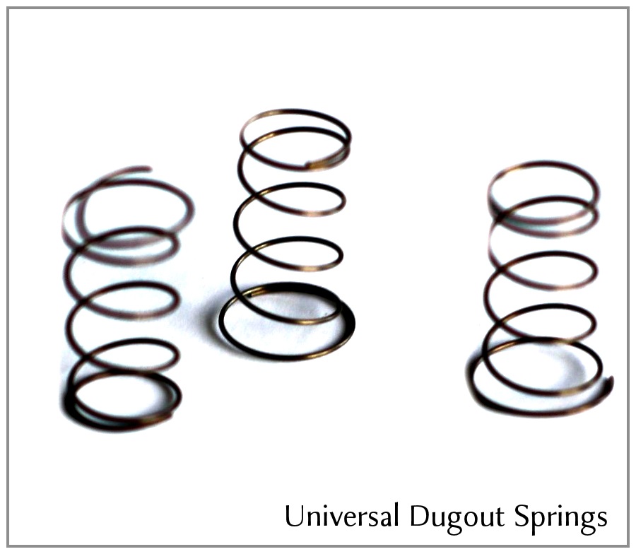Universal Dugout Springs- Dugout Pipe Slot Replacement Spring-Fits Most Dugouts - Dugout Spring