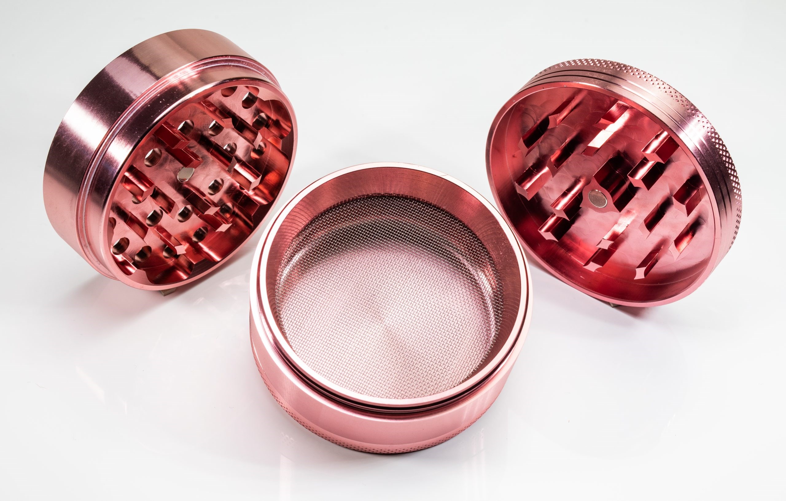 Pink Herb Grinder- 2.5" 4 Piece Professional Grade herb Grinder