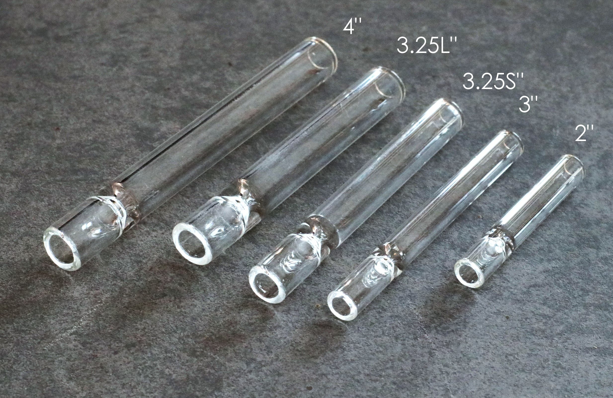 Glass One Hitter Pipes- All Sizes Available - Glass Pipes for Dugouts