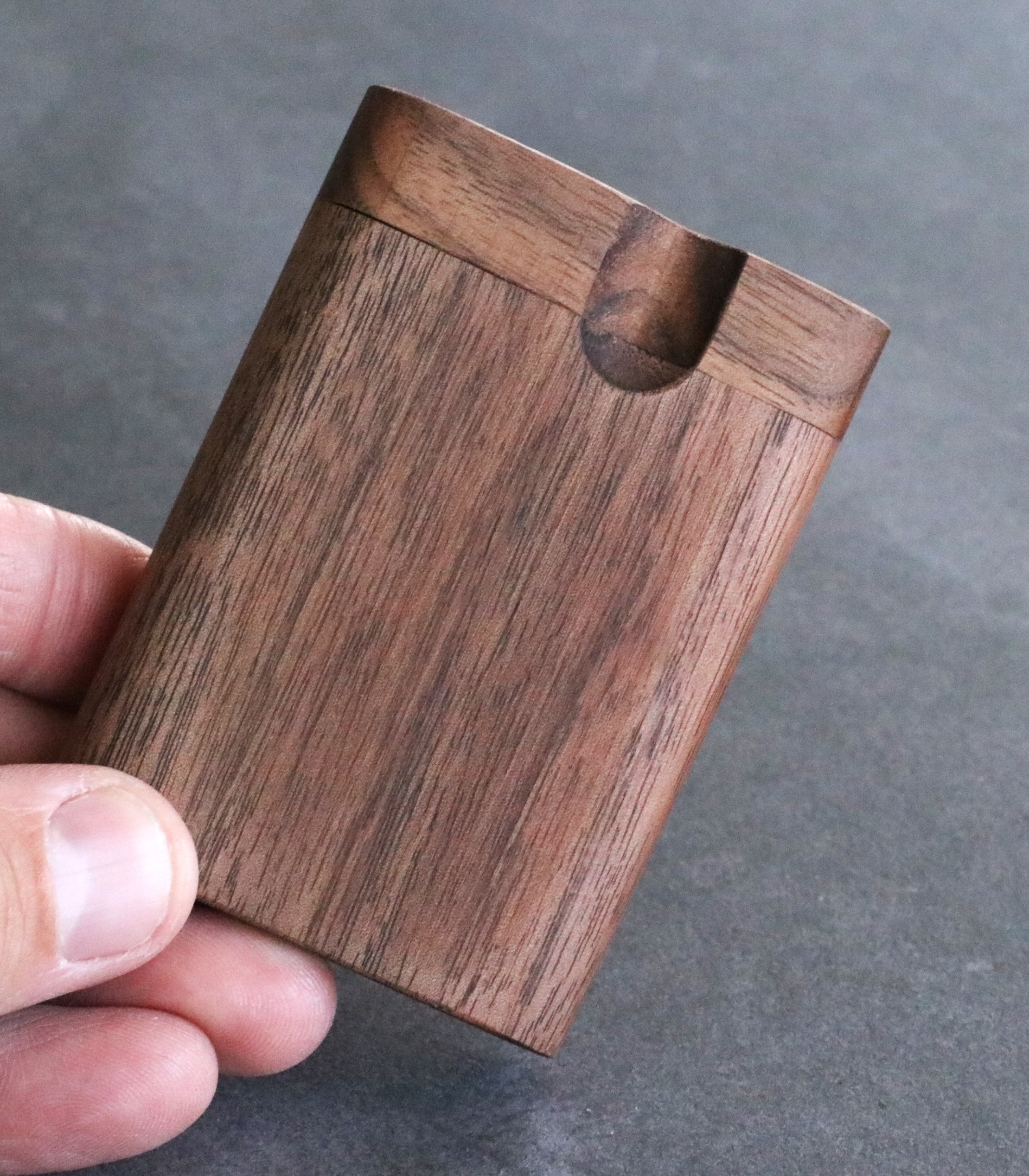 3G Walnut Dugouts with One Hitter Pipe- 3" & 4" Dugouts- American Crafted - Walnut Dugout
