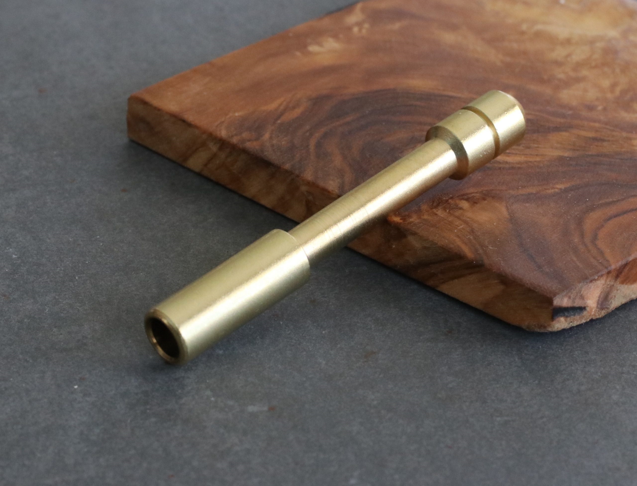 3" Brass One Hitter-Custom Design by American Hit Squad-model C - Brass One Hitter Pipe