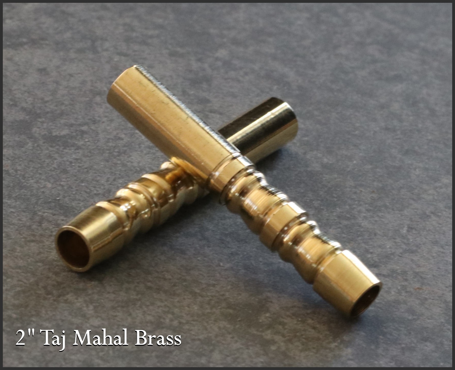 2" Brass One Hitters- Taj Mahal Decorative Solid Brass Pipe