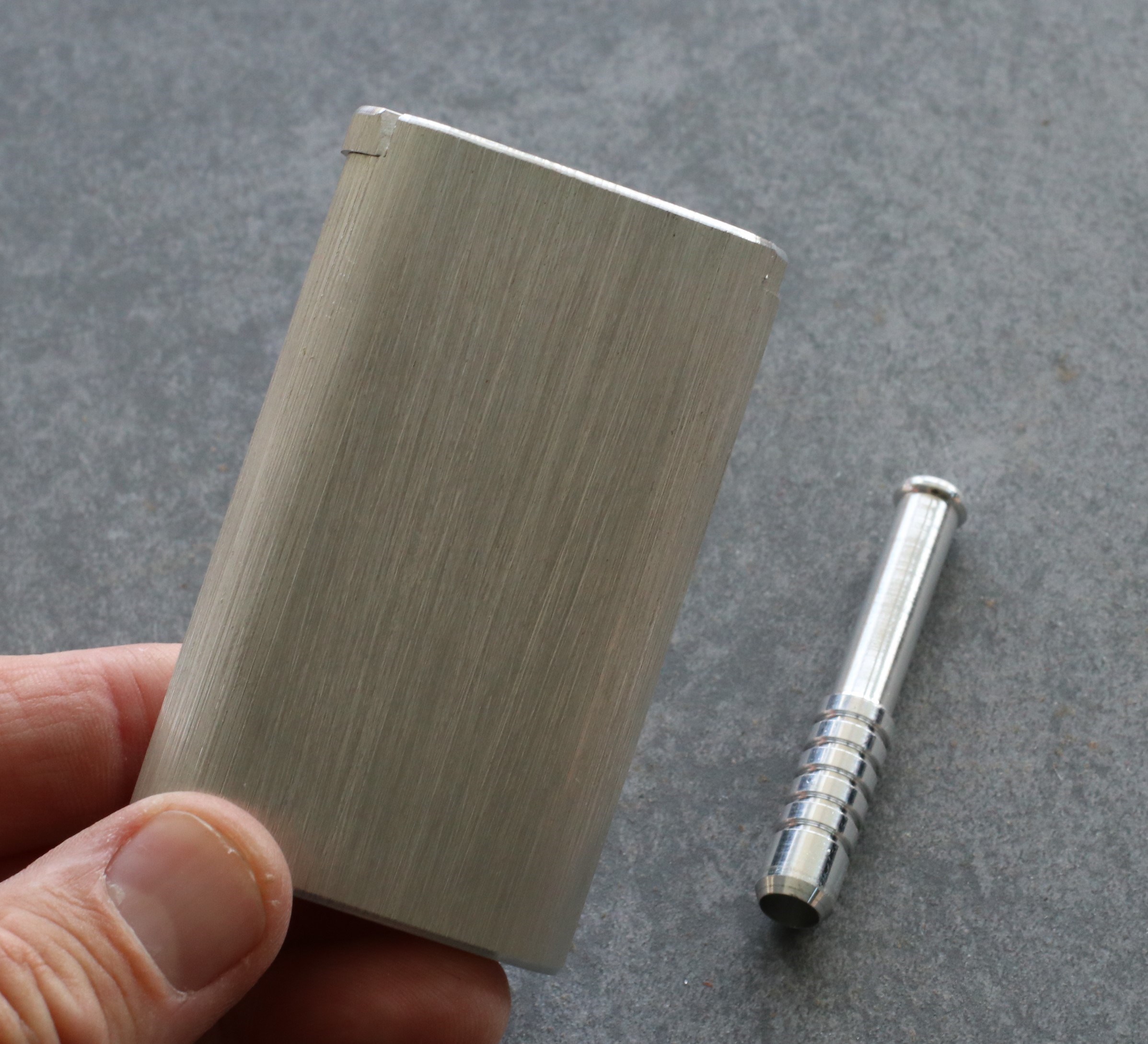 3" Aluminum Alloy Stash Box-Dugout Style-Custom One Hitter Pipe