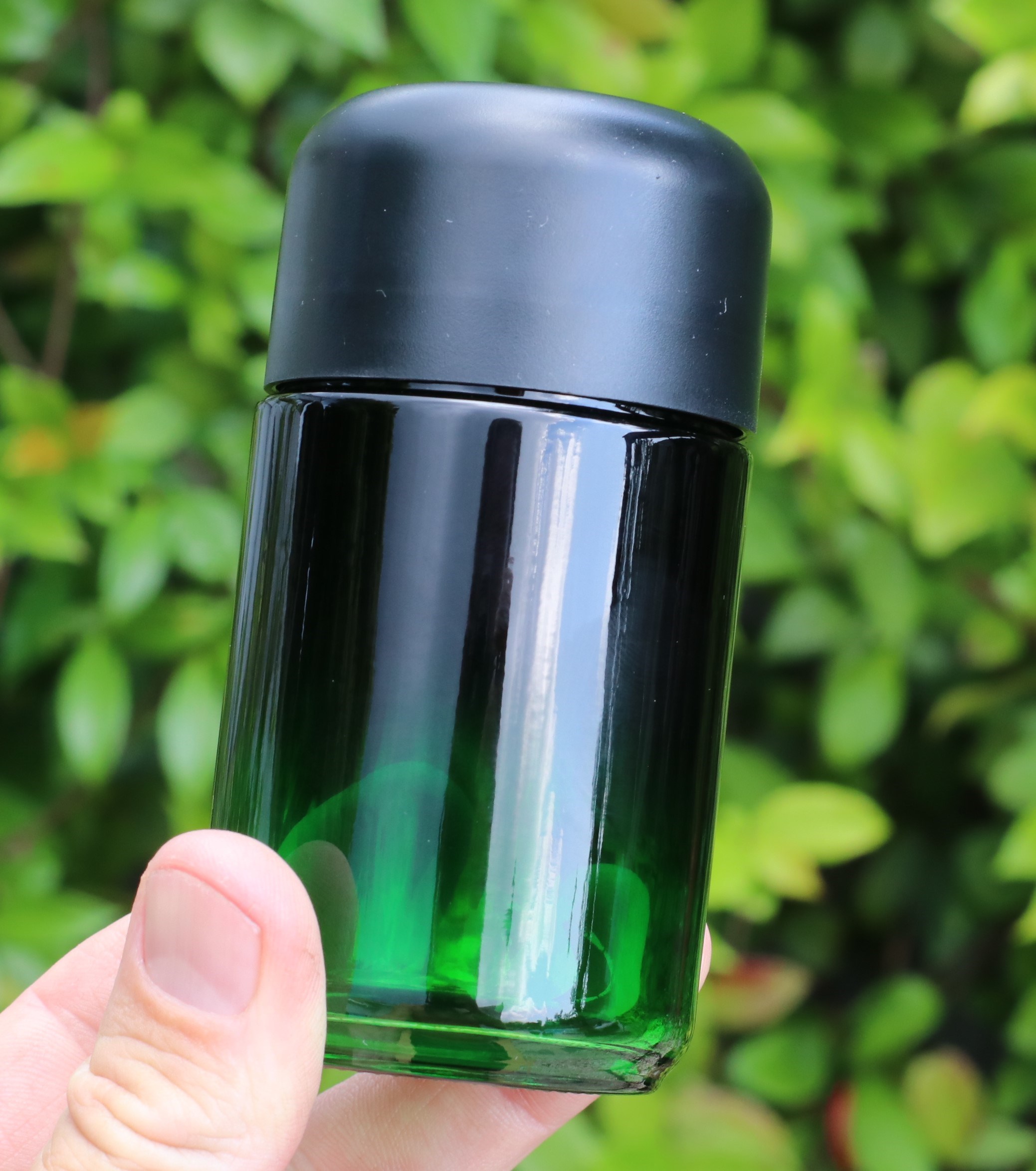 4" Glass Stash Jar-Smell Proof-Child Proof Lid-Safe and Secure Jar - PRO 420 Marijuana Stash Jars-110ml