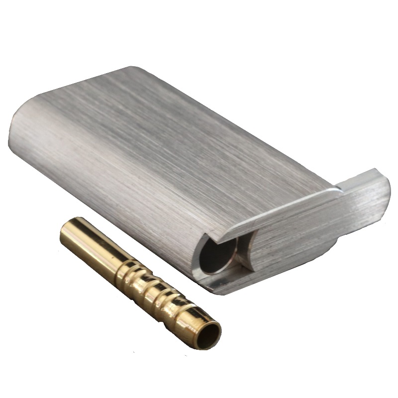 3" Aluminum Alloy Stash Box-Dugout Style-Custom One Hitter Pipe - Aluminum Alloy Dugout