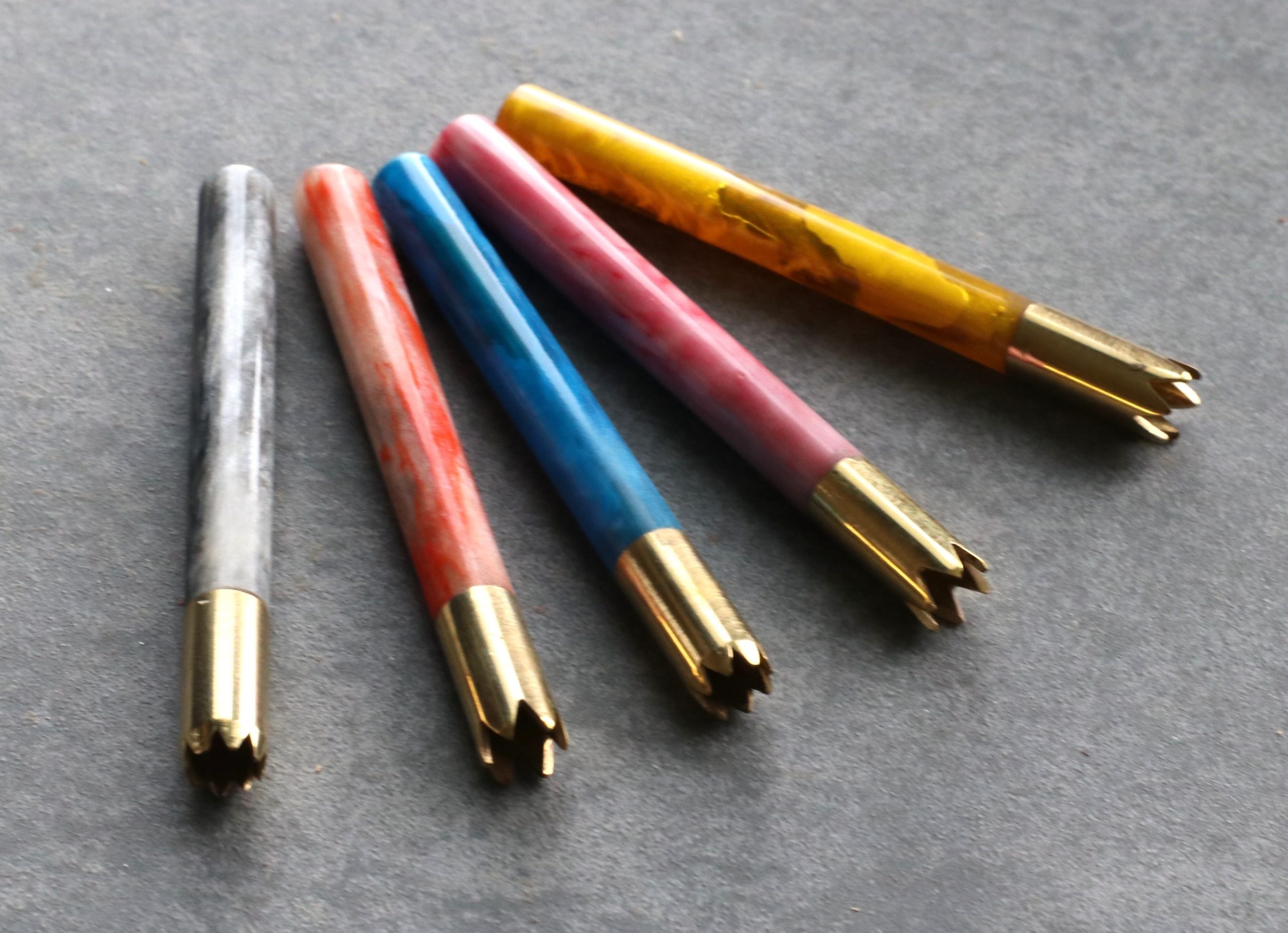 3" Grinder Tip Brass One Hitter -One Hitter Pipes for 4" Dugouts