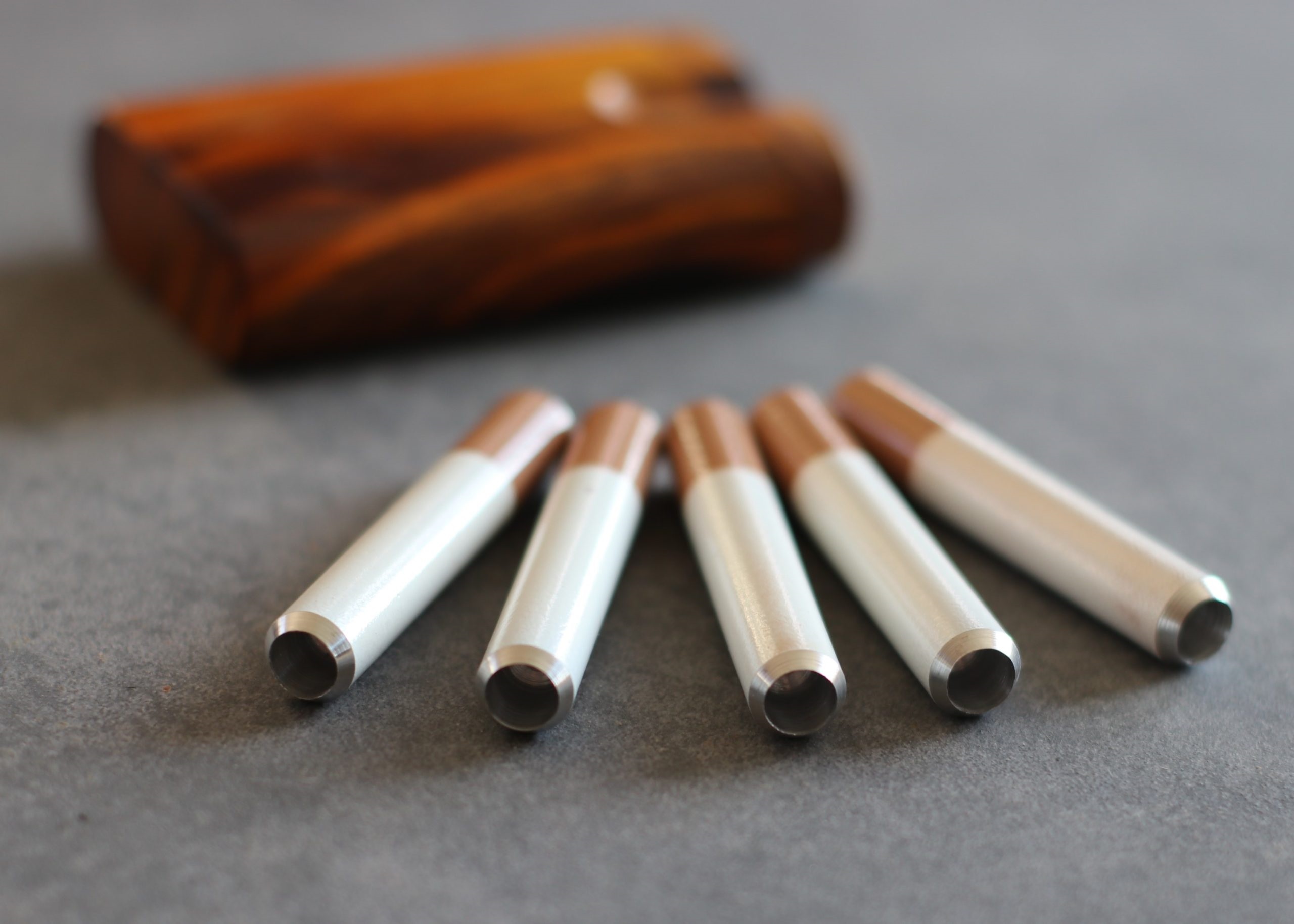 2" Metal Cigarette Pipes-One Hitter Pipe-Cigarette Style - Metal Cigarette One Hitter Pipes