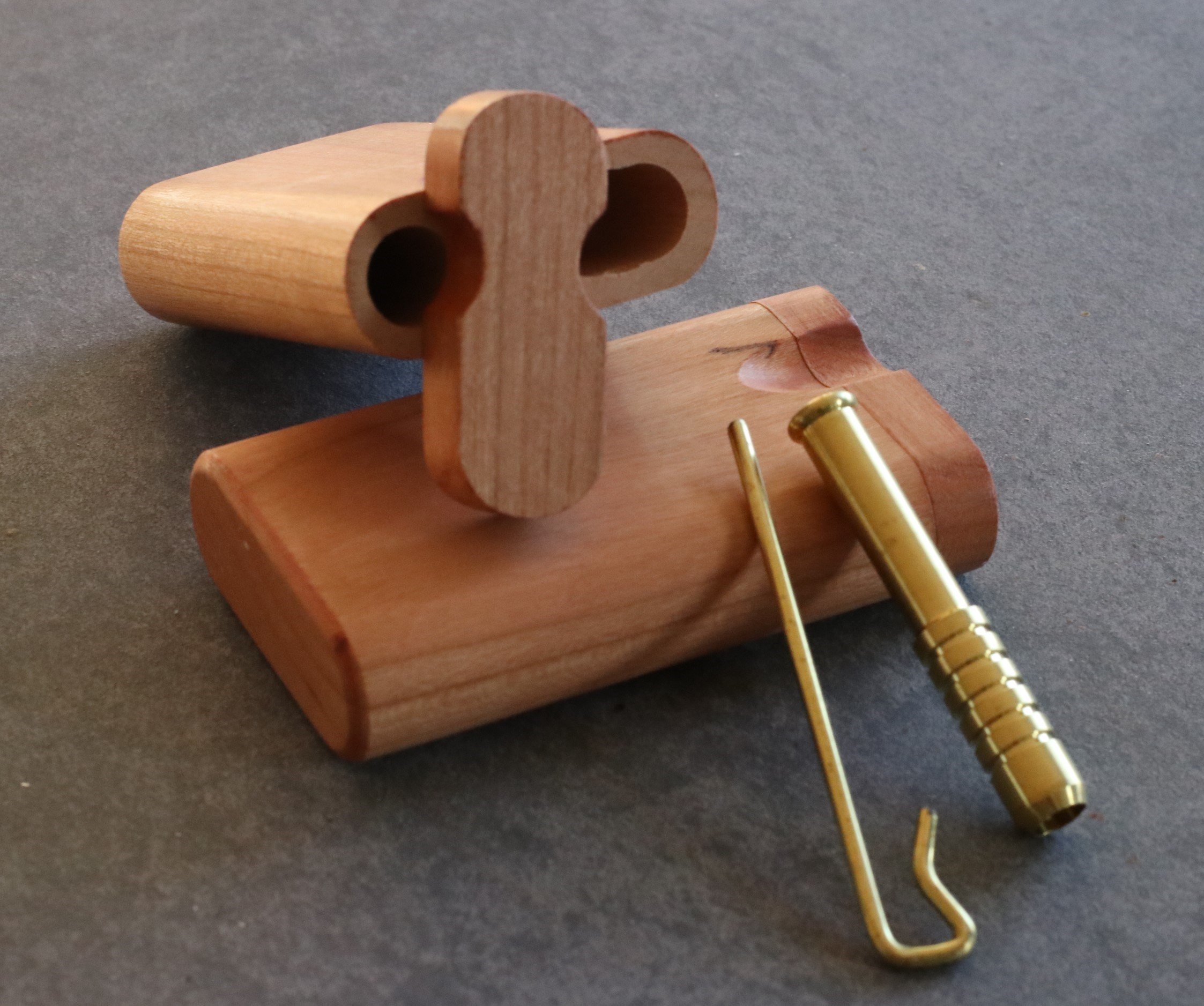 Cherry Spring Lock Dugouts & One hitter pipes-American Handcrafted Stash Boxes
