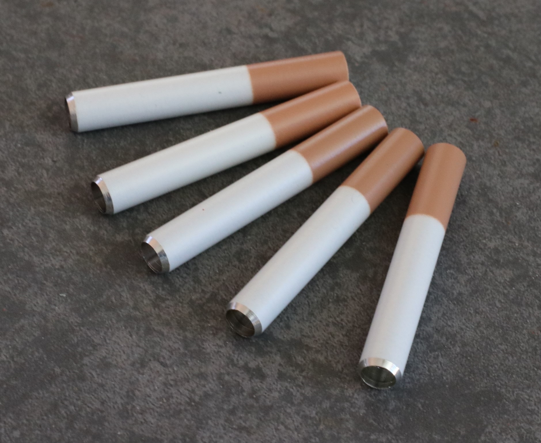 2" Metal Cigarette Style One Hitter Pipes-Designed for 3" Dugouts-RELOAD - Metal Cigarette Pipes