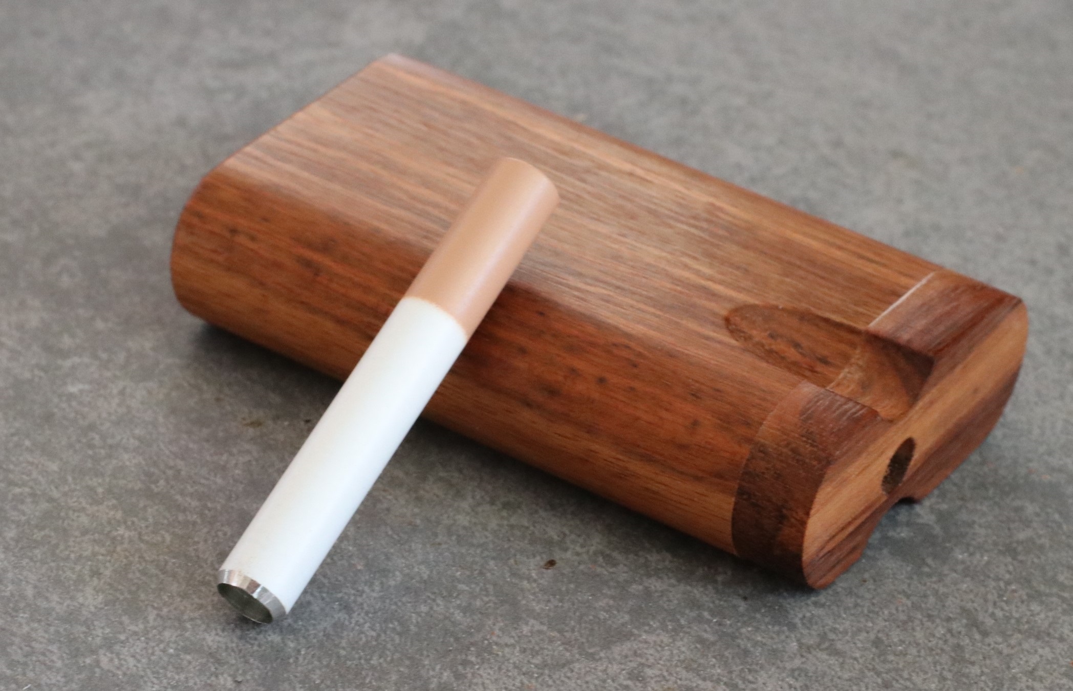 2" Cigarette Style One Hitter Pipe-Designed for 3" Dugouts - Metal Cigarette Pipes