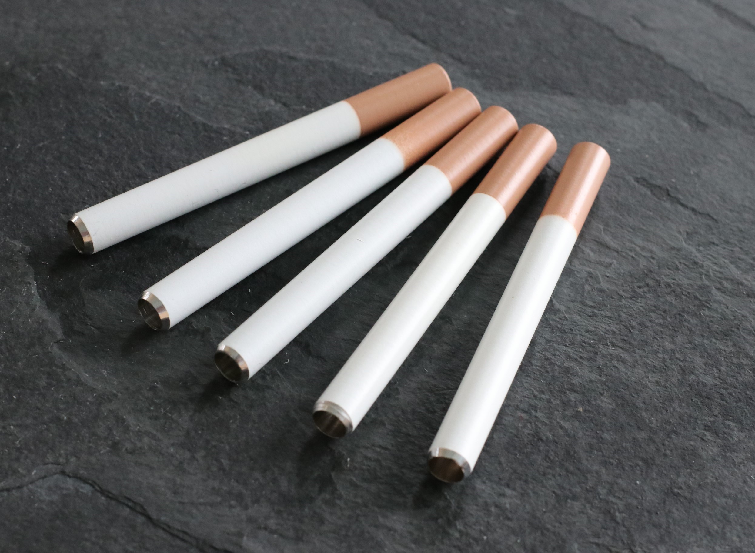 3" Cigarette Style One Hitter Pipe-Designed for 4" Dugouts - 3' Metal One Hitter Pipes
