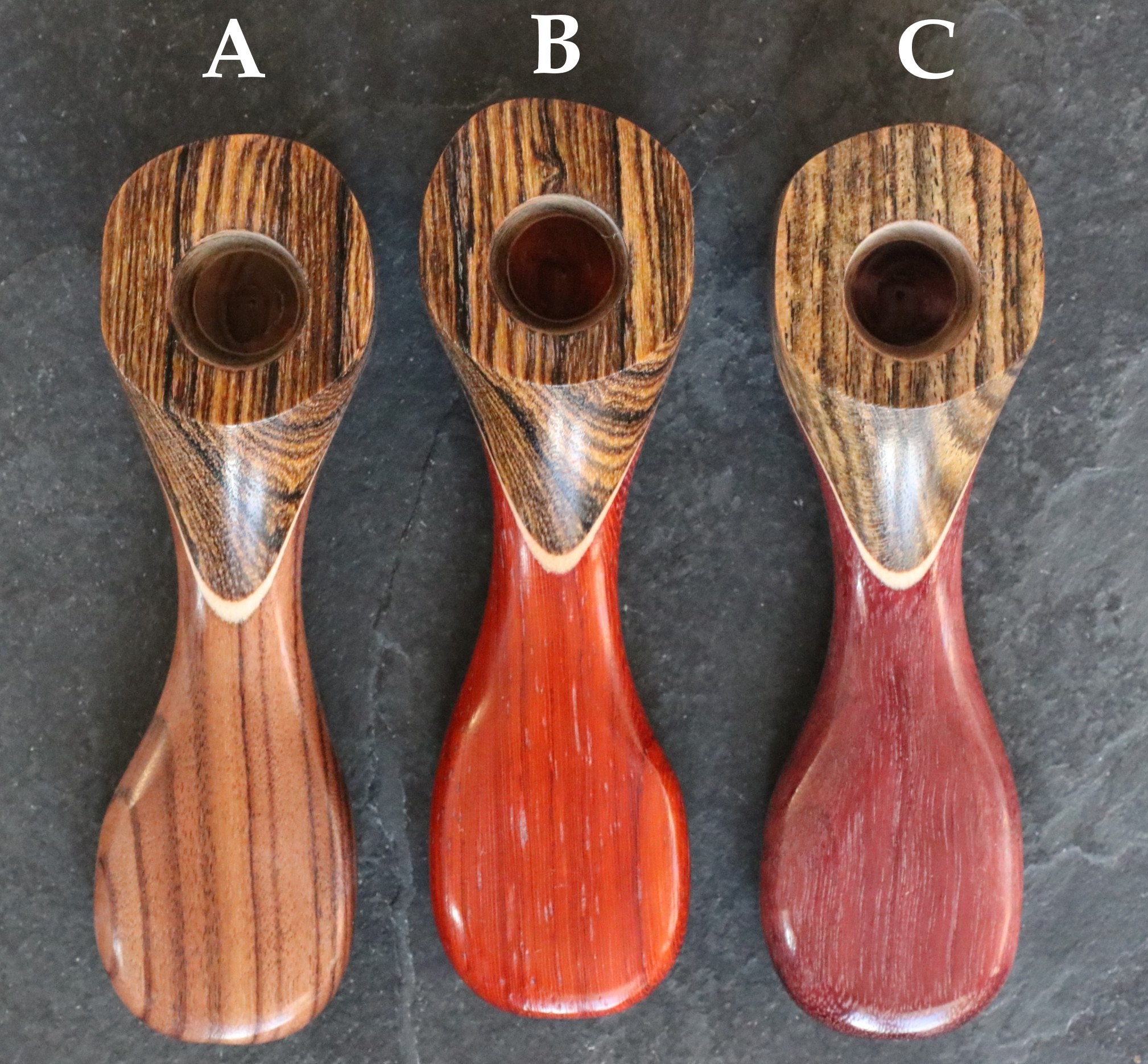 Exotic Wood Pipe-223L-4"-American Handcrafted Smoking Pipe - Exotic Wood Pipe-Handcrafted in the USA