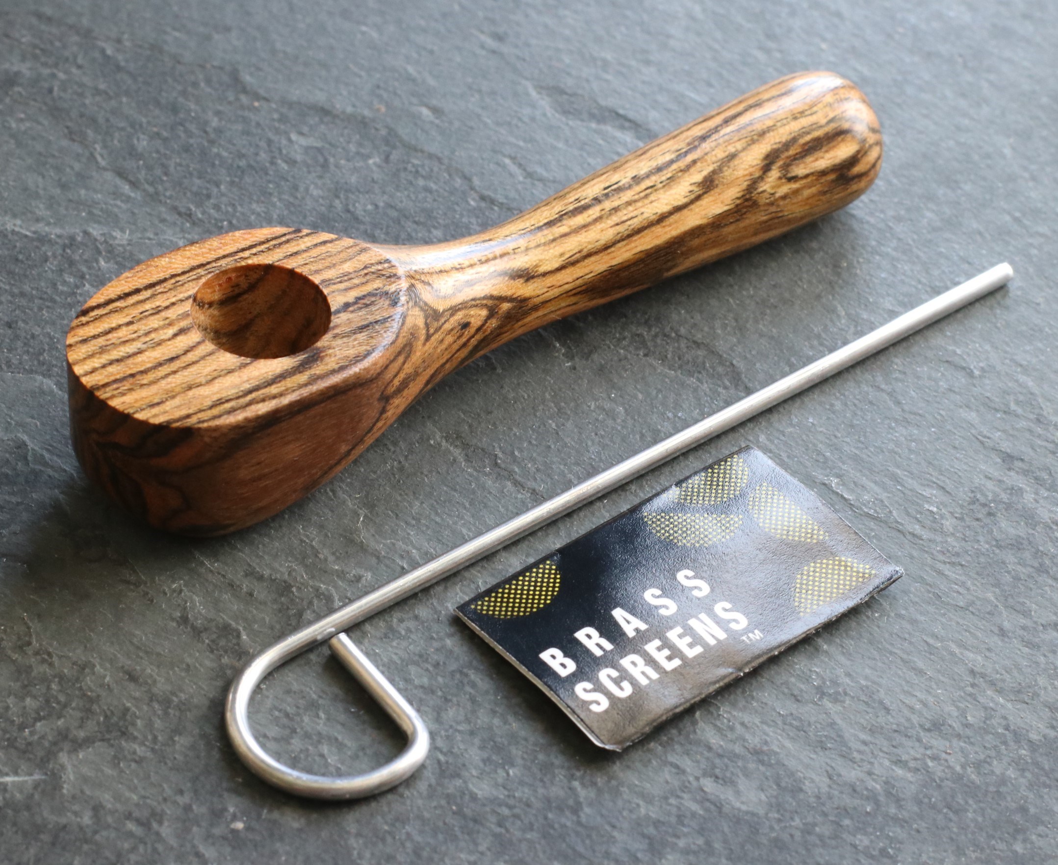 Exotic Wood Pipe-218-4"-American Handcrafted Smoking Pipe - Exotic Wood Pipe