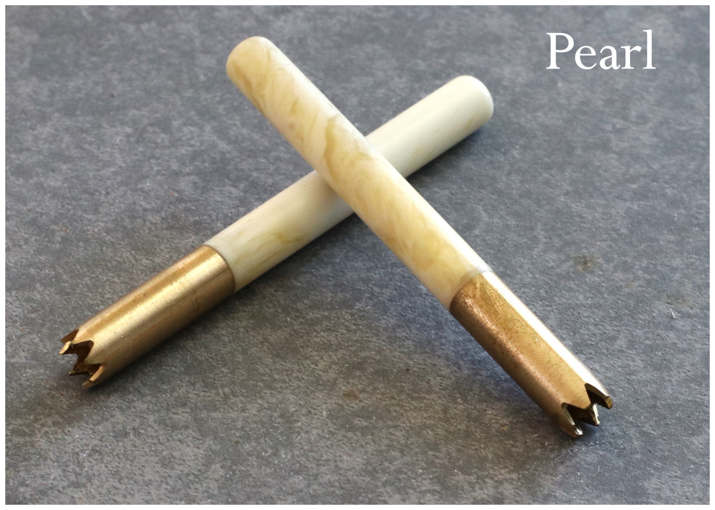 3" Brass One Hitter Pipes-Pearl - 3' Brass Pipe