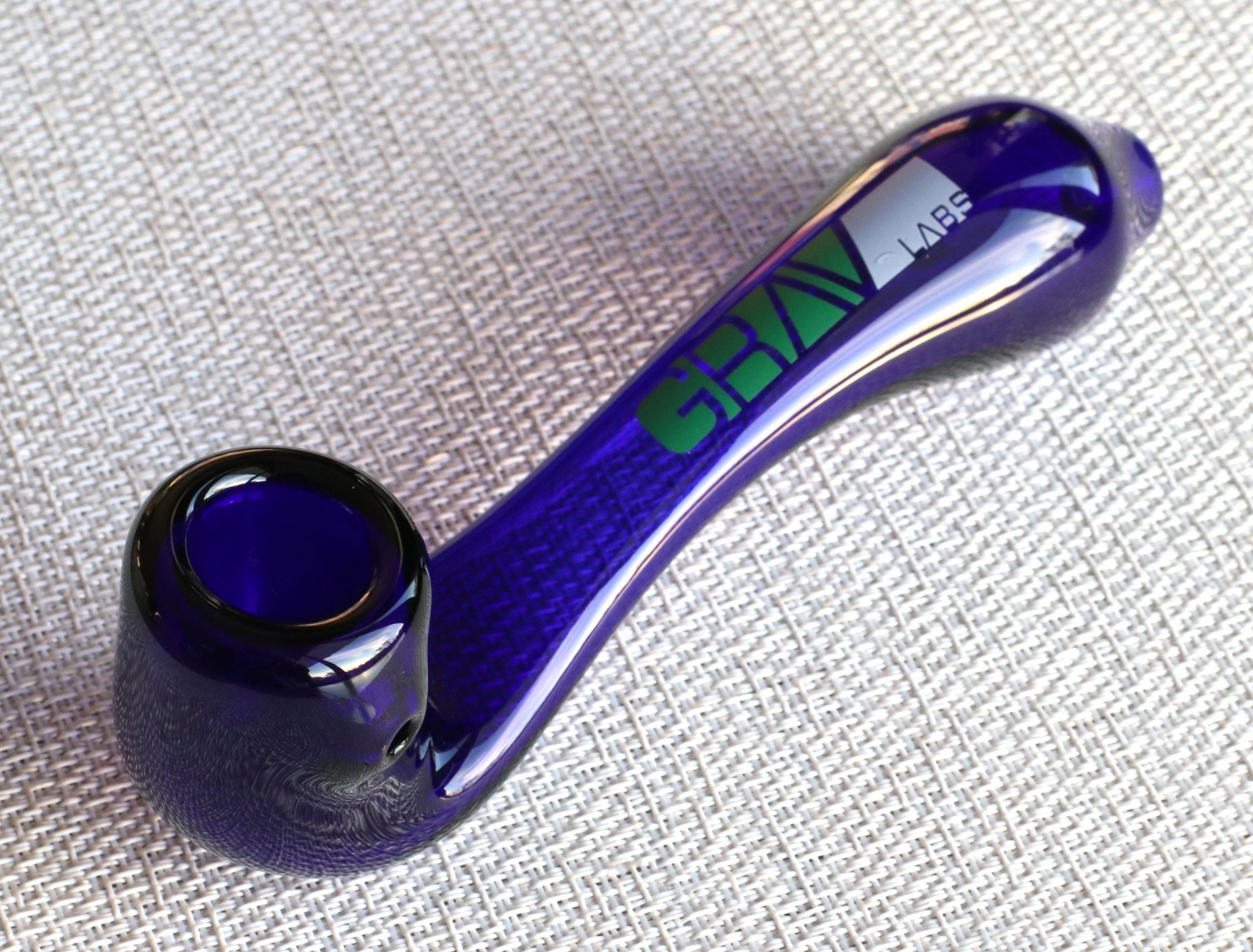 6" Grav Sherlock Glass Pipe-Large Thick Glass Grav Smoking Pipes