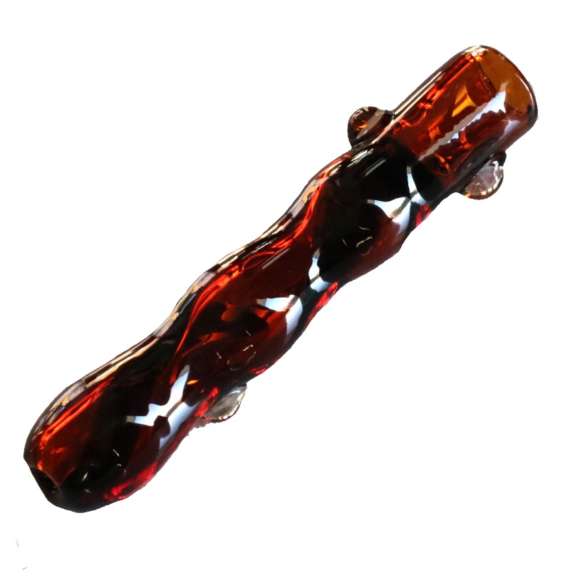Goddess Glass Pipe- Party Glass Hitter- 4.5" Thick Glass Pipe - glass chillum