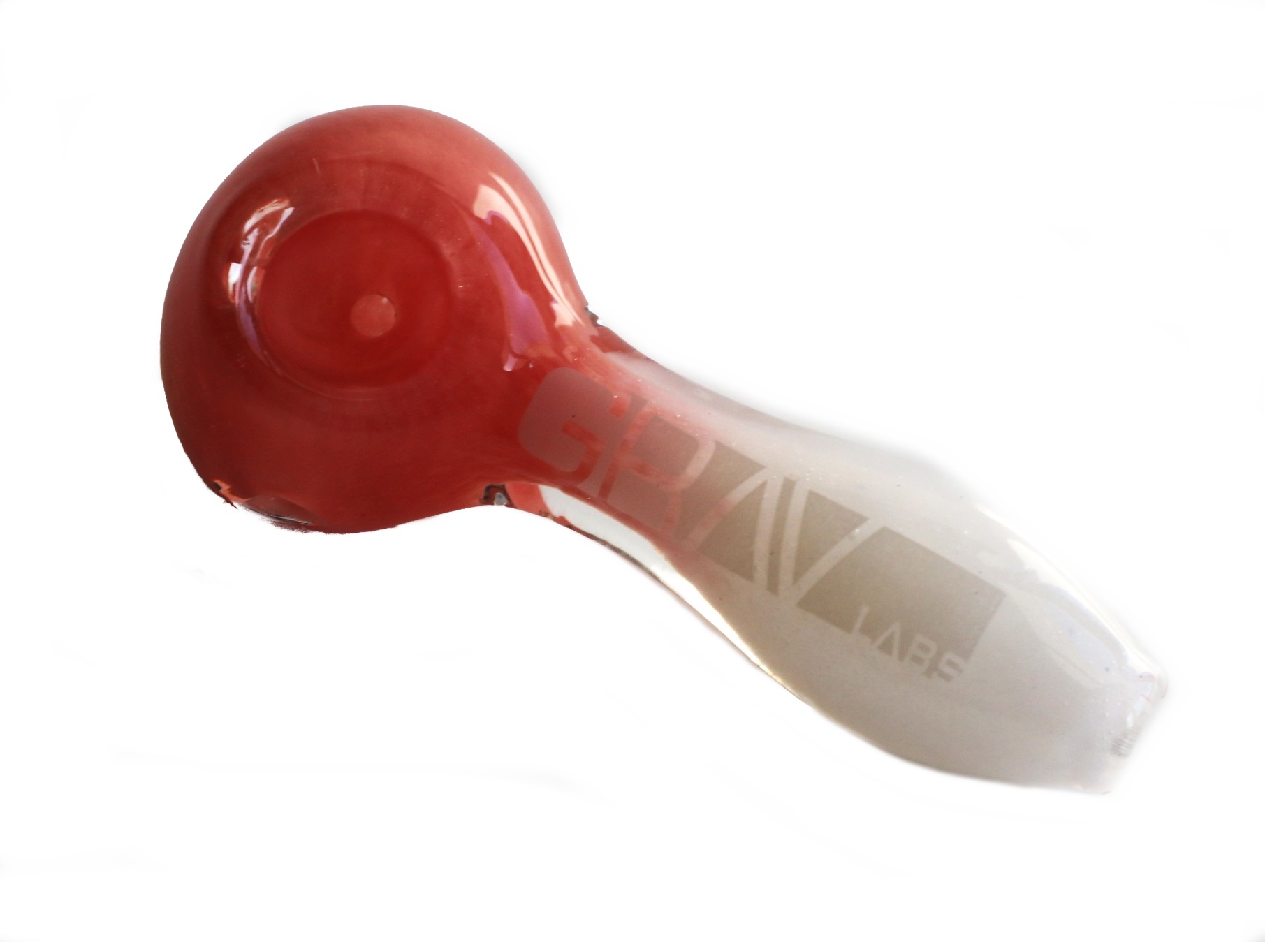 4" Grav Labs Spoon Pipe 100mm-Multi-Colors - Glass Spoon Pipe by GRAV