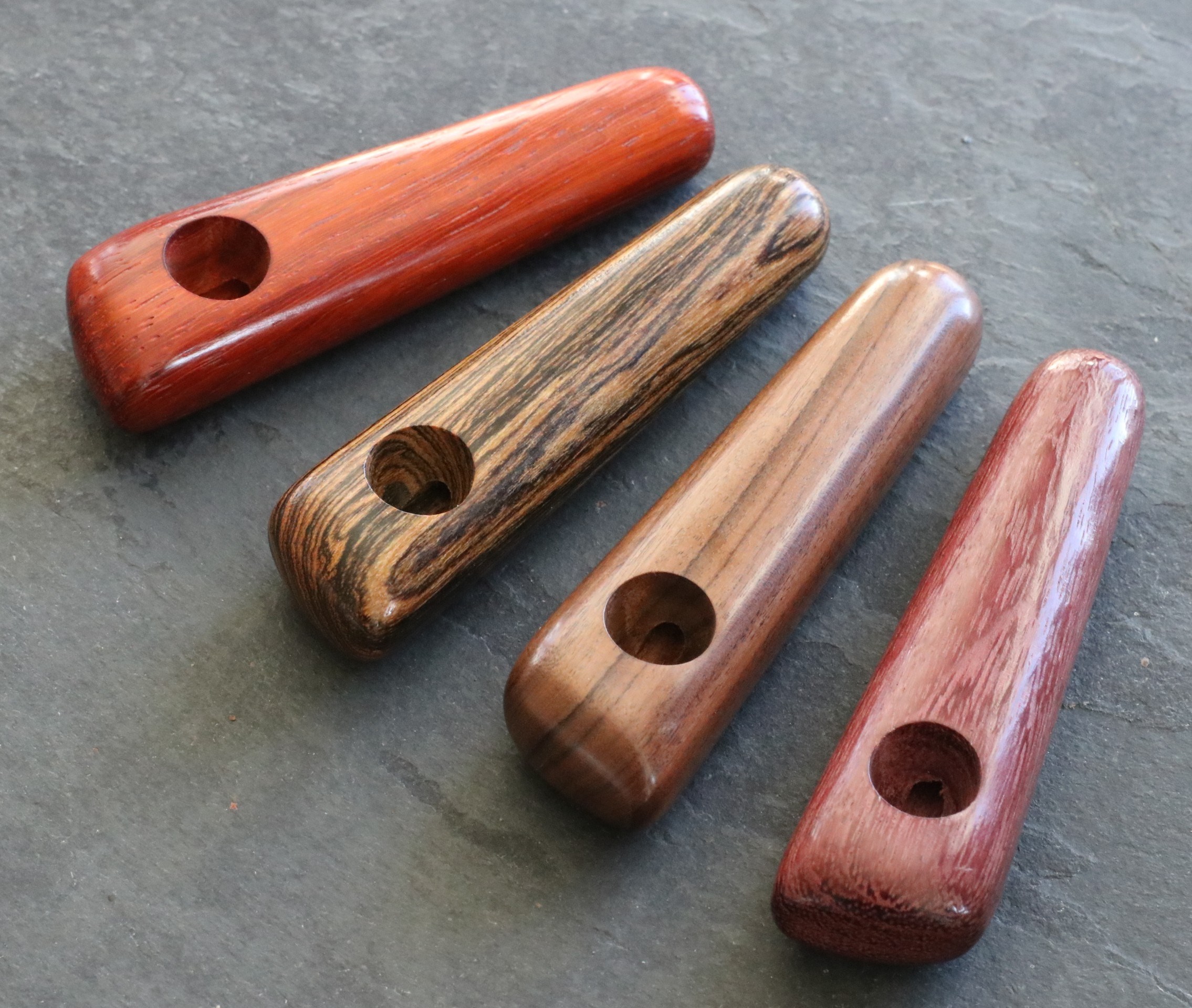 3.5" Exotic Wood Pipe-B30-Handcrafted American Wood Pipe - Traditional Smoking Pipe