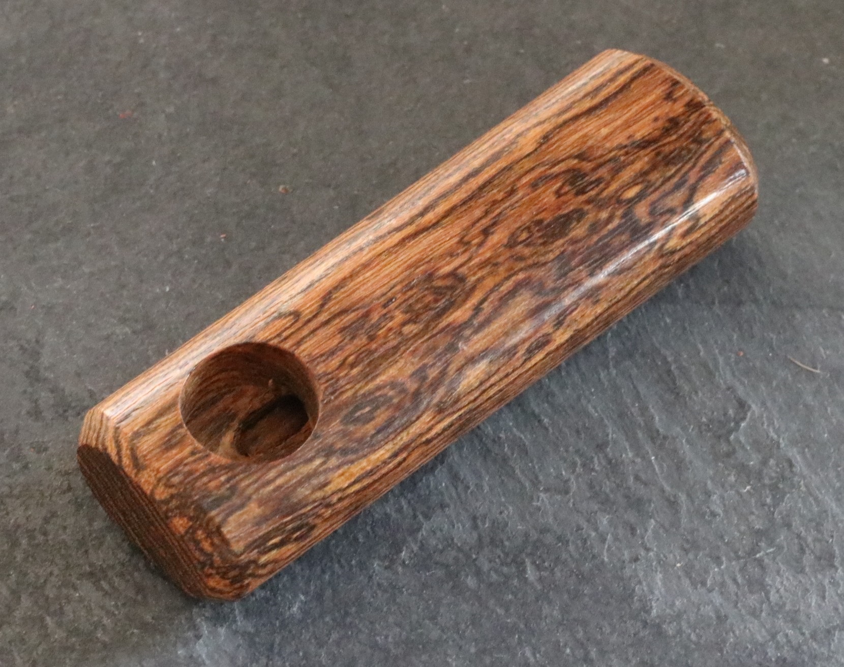 3" Exotic Wood Pipe-B16-Handcrafted American Wood Pipe - Handcrafted Smoking Pipe