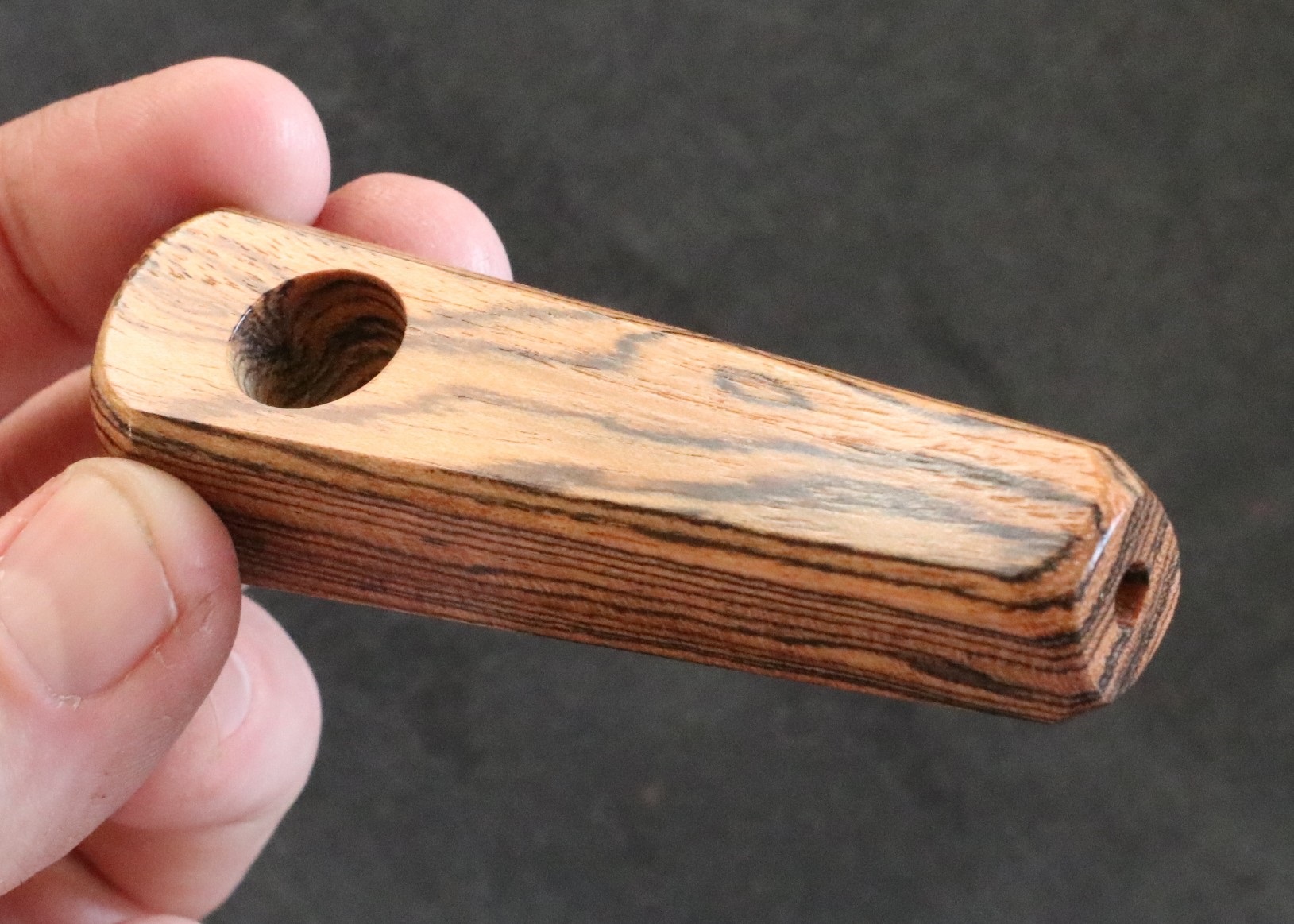 3.25" Exotic Wood Pipe-B11-Handcrafted American Wood Pipe - Handcrafted Smoking Pipe
