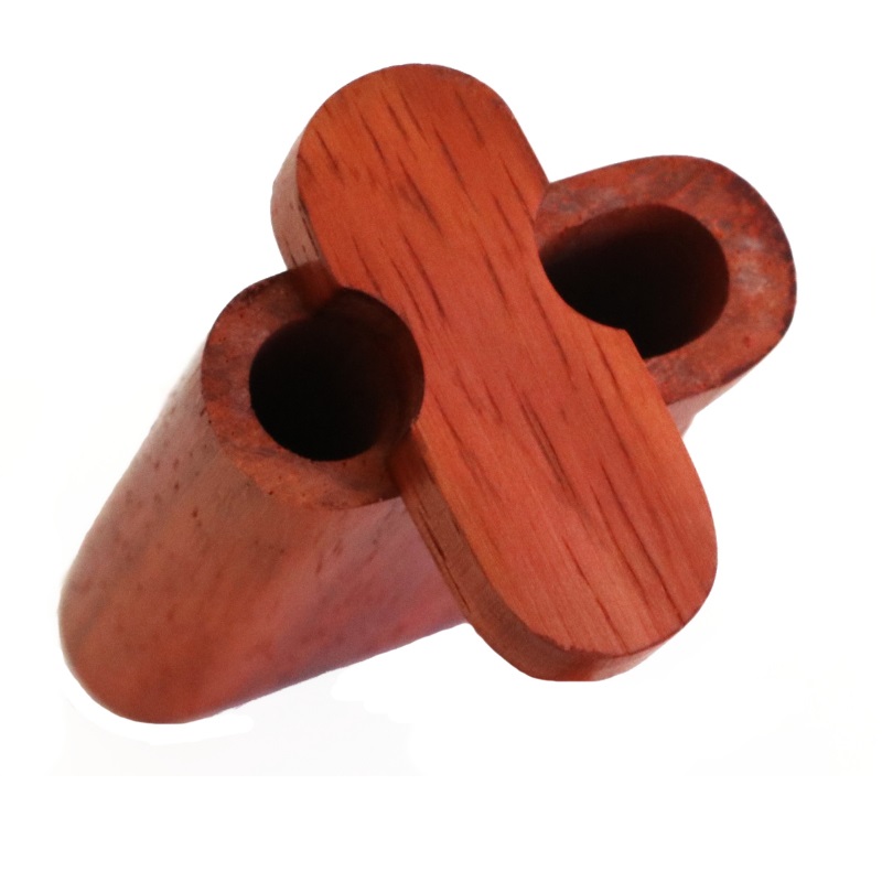 3" Padauk Spring Lock Dugouts & One hitter pipe-American Handcrafted Stash Boxes