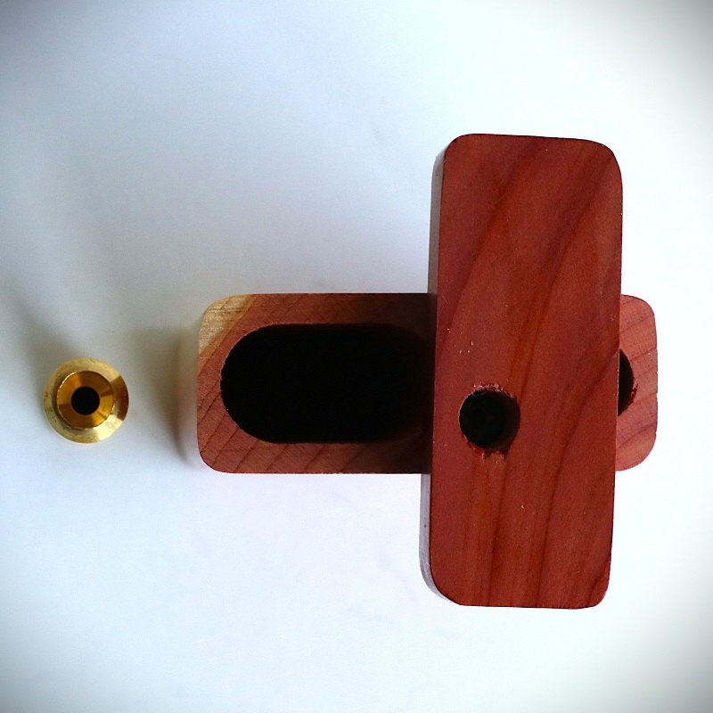 4" Cedar Wood Dugout and One hitter pipe-American Crafted-PRO 420 - 4' Cedar Wood Dugout