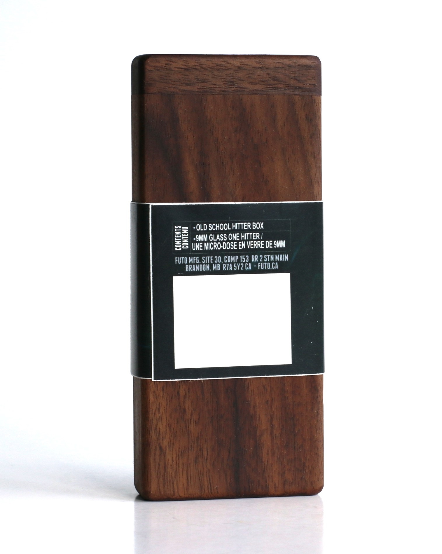 4.25" Tall Walnut Dugout-Old School Hitter Box by FUTO-World Class Stash Box - Futo Dugout One Hitter